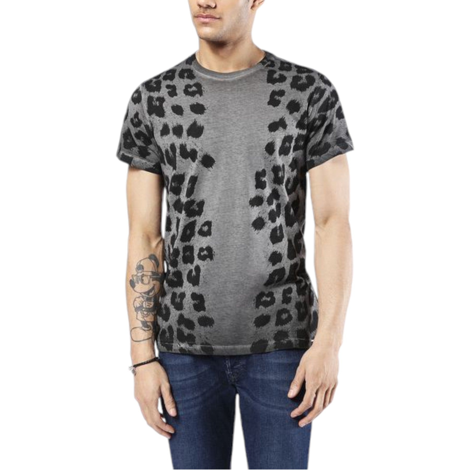 DIESEL T DIEGO GB Mens T Shirt Short Sleeve Crew Neck Casual Summer Cotton Print