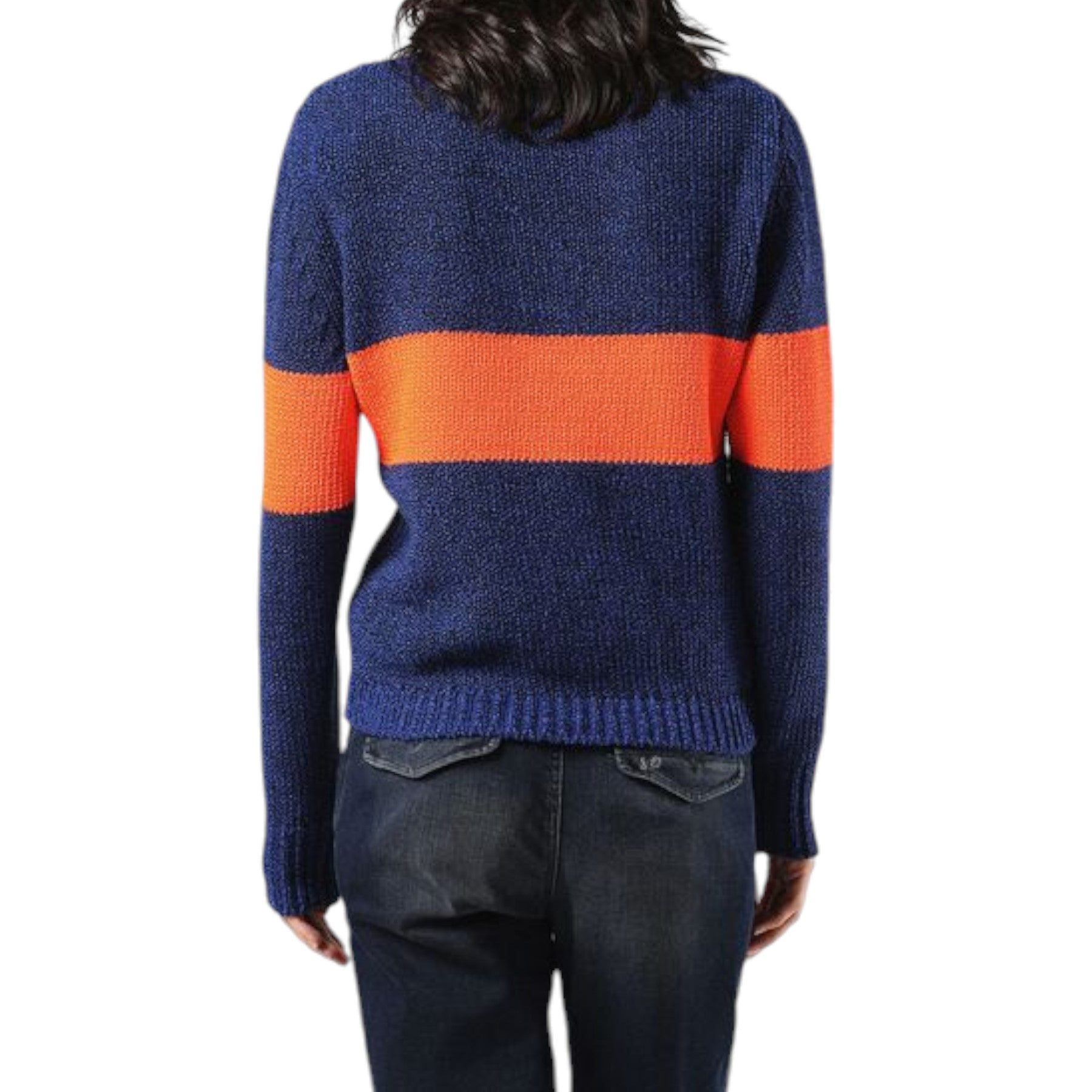 DIESEL M Rhombus 0NAMM 8CR Womens Sweatshirt Slim Crew Neck Pullover Wool Jumper