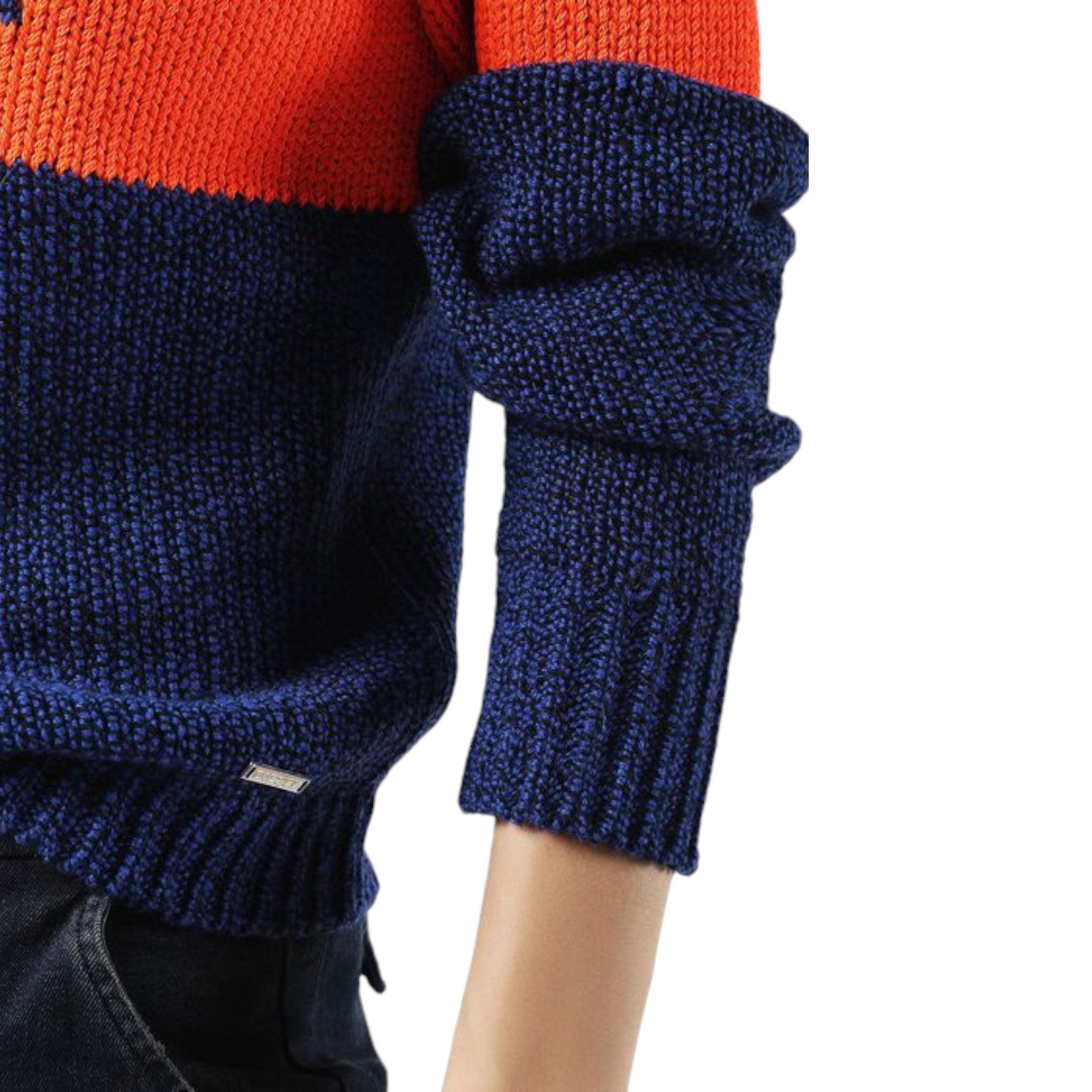 DIESEL M Rhombus 0NAMM 8CR Womens Sweatshirt Slim Crew Neck Pullover Wool Jumper