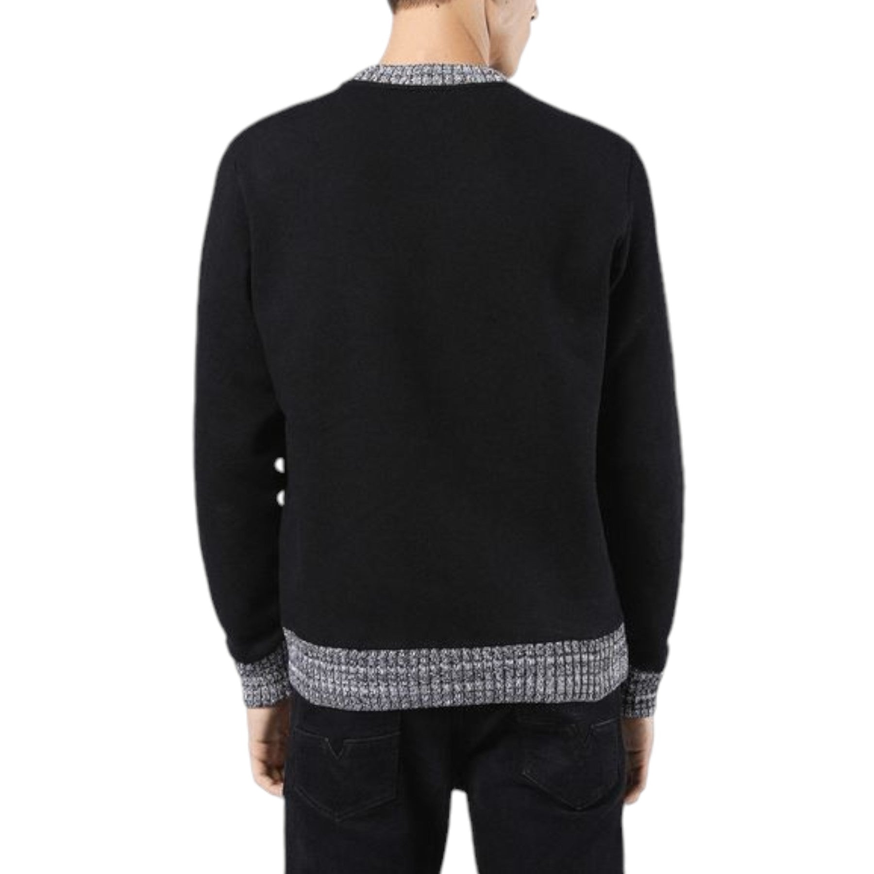 DIESEL S RIBCOLOR 0GAMK 900 Mens Sweatshirt Morenoize Crew Neck Pullover Jumper