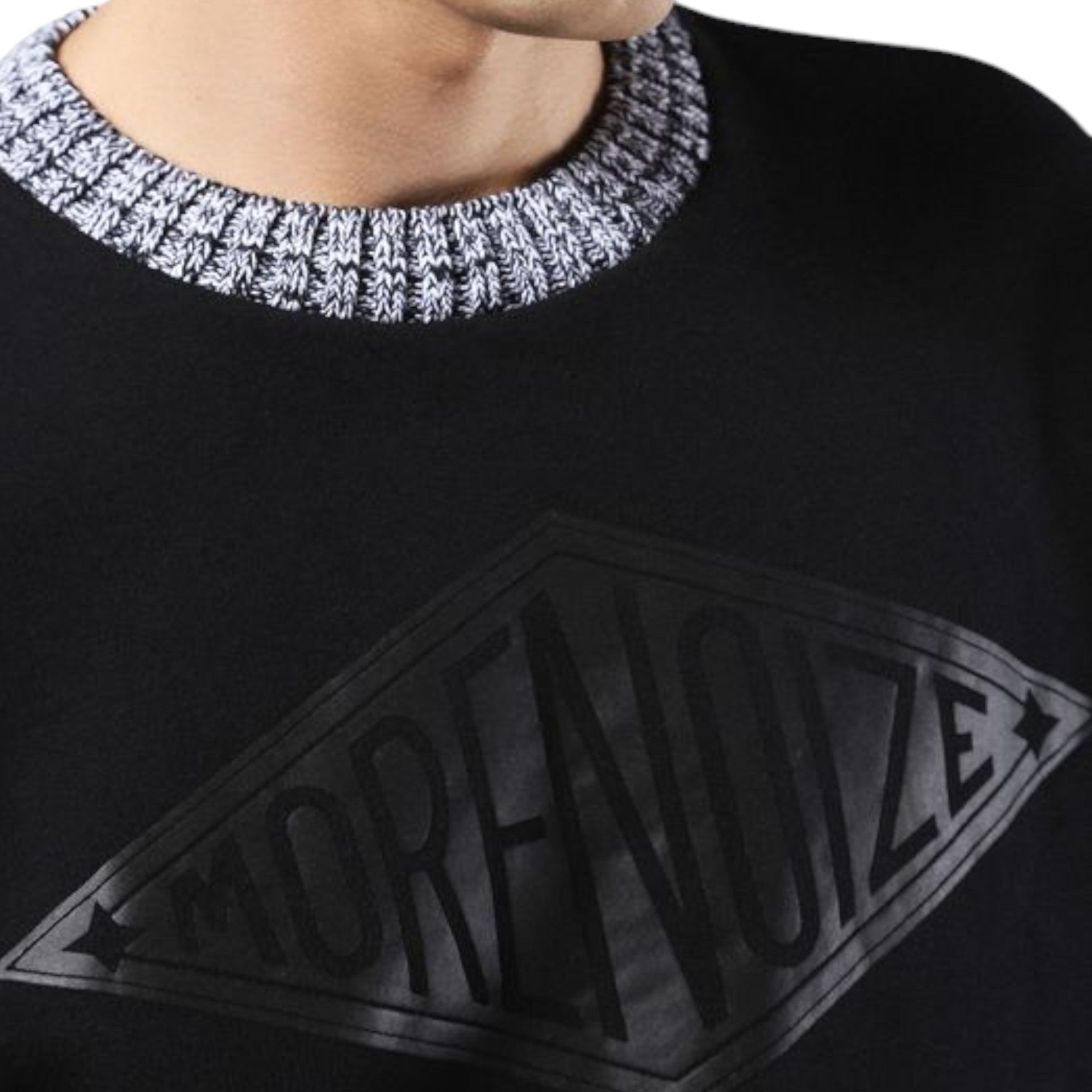 DIESEL S RIBCOLOR 0GAMK 900 Mens Sweatshirt Morenoize Crew Neck Pullover Jumper