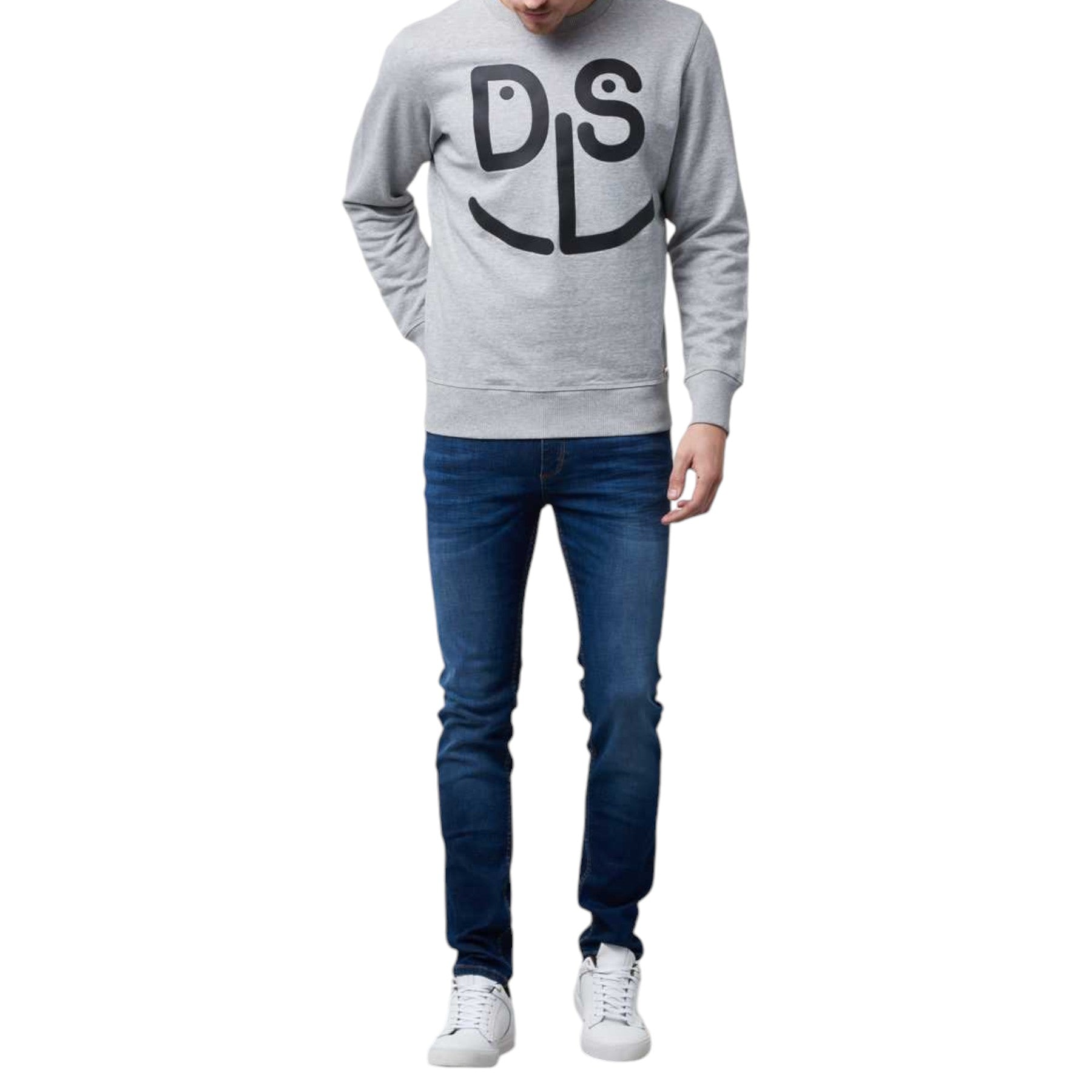 DIESEL S JOE MB 912 0IAEG Mens Sweatshirt Crew Neck Casual Pullover Grey Jumper