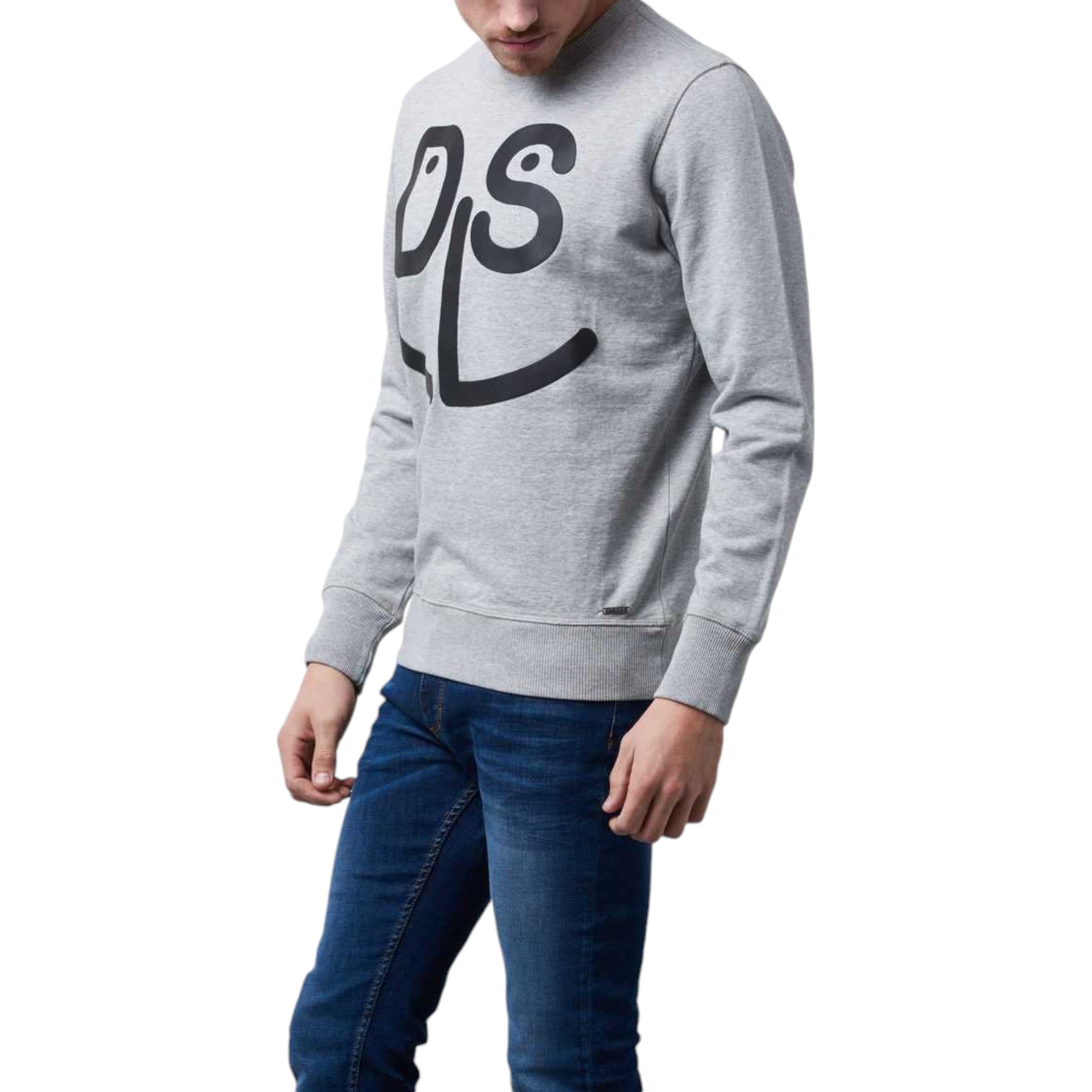 DIESEL S JOE MB 912 0IAEG Mens Sweatshirt Crew Neck Casual Pullover Grey Jumper