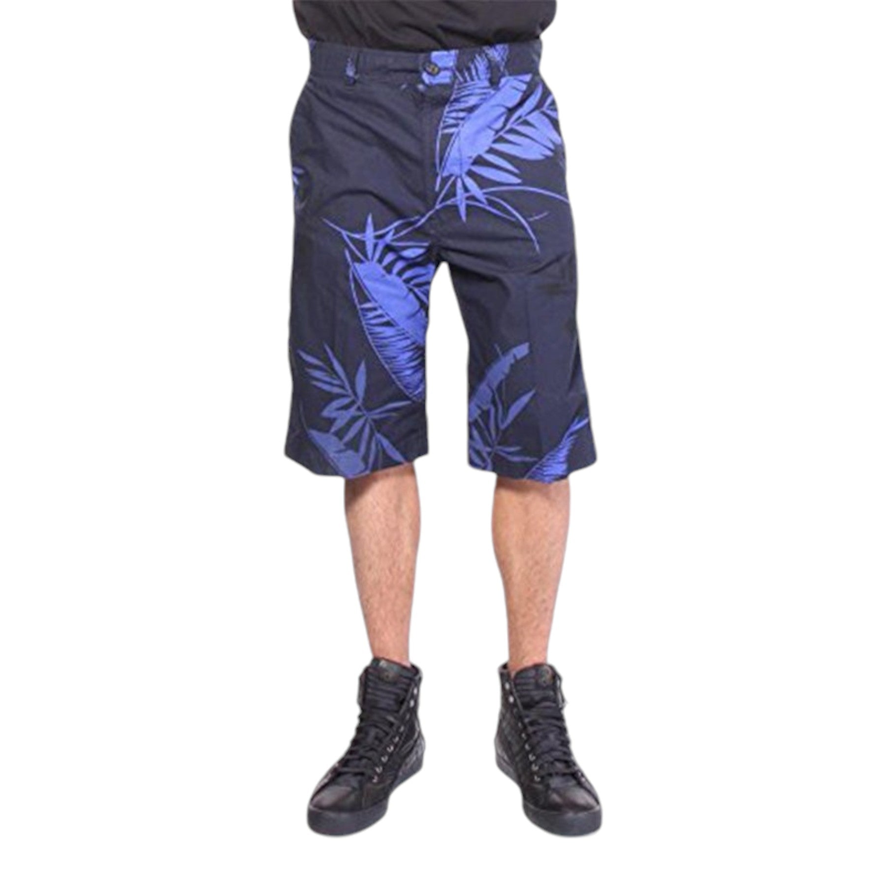 DIESEL P COOPER NP 0GAJZ Mens Shorts Floral Print Cotton Summer Casual Beachwear