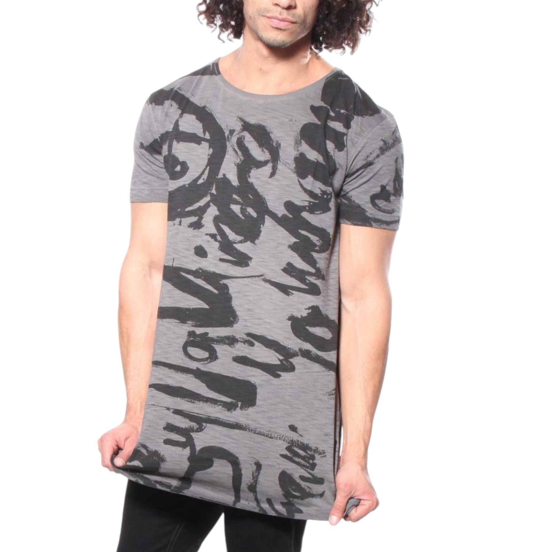 DIESEL T Longer Ma Graphic Mens T Shirt Short Sleeve Crew Neck Summer Cotton Tee