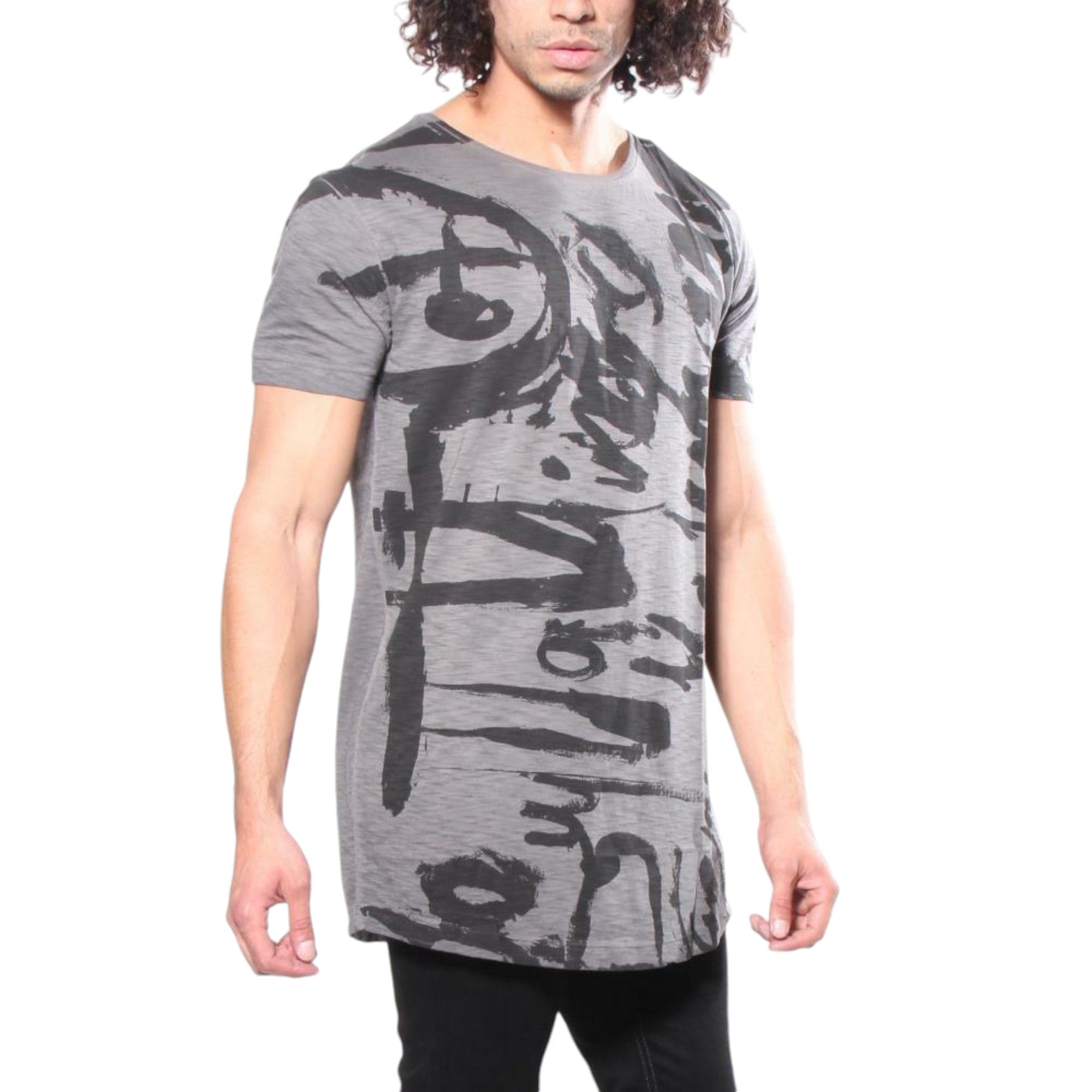 DIESEL T Longer Ma Graphic Mens T Shirt Short Sleeve Crew Neck Summer Cotton Tee