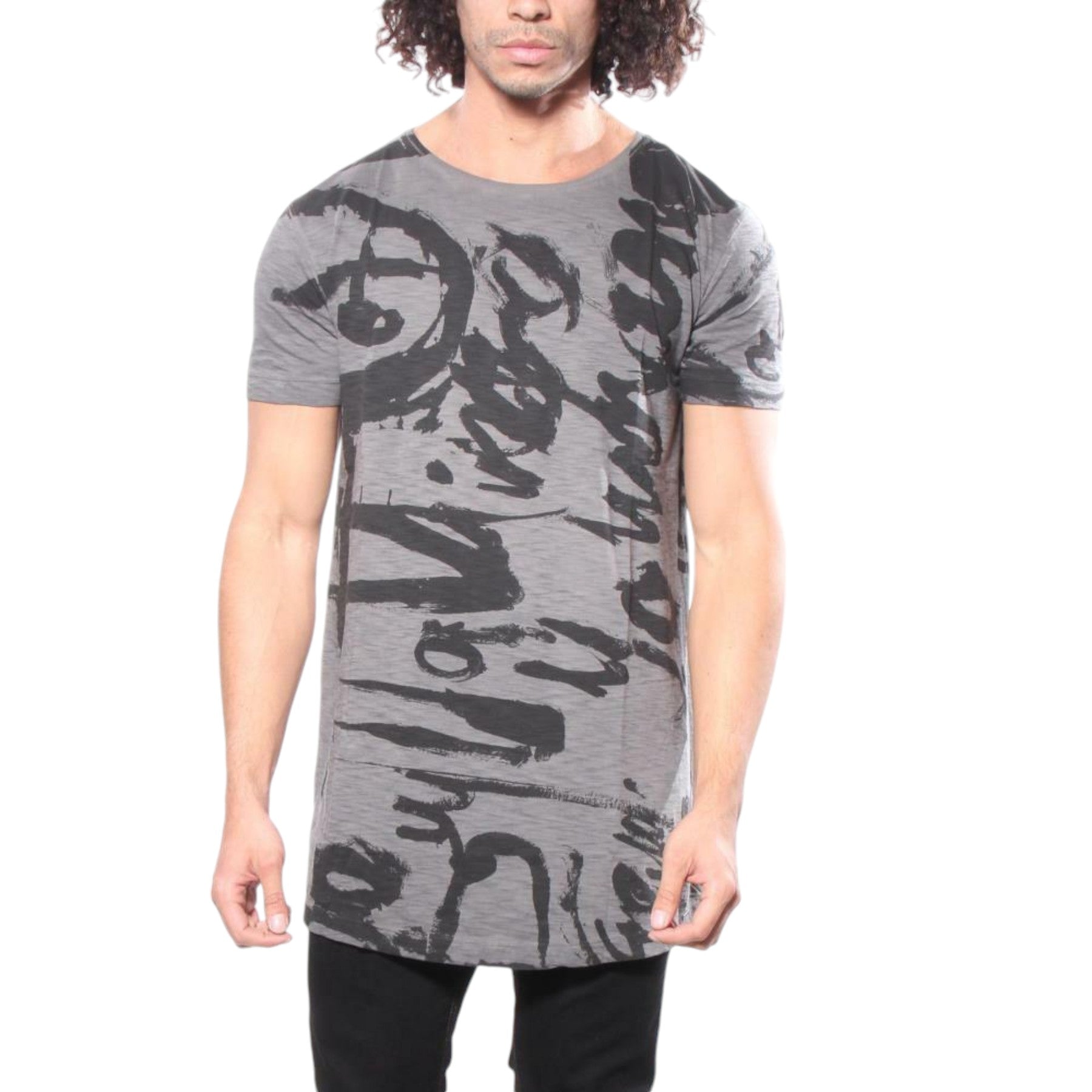 DIESEL T Longer Ma Graphic Mens T Shirt Short Sleeve Crew Neck Summer Cotton Tee