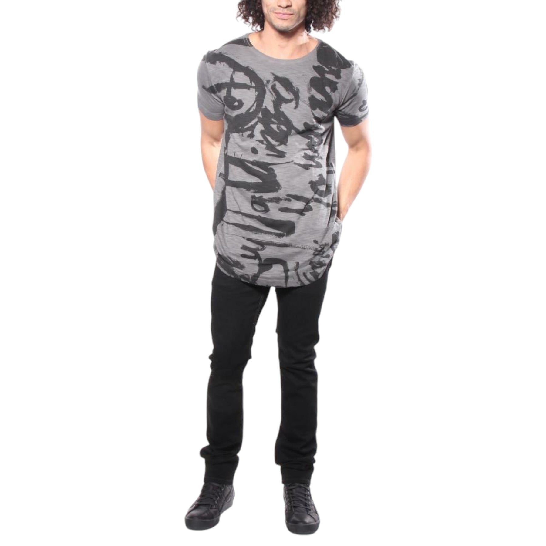 DIESEL T Longer Ma Graphic Mens T Shirt Short Sleeve Crew Neck Summer Cotton Tee