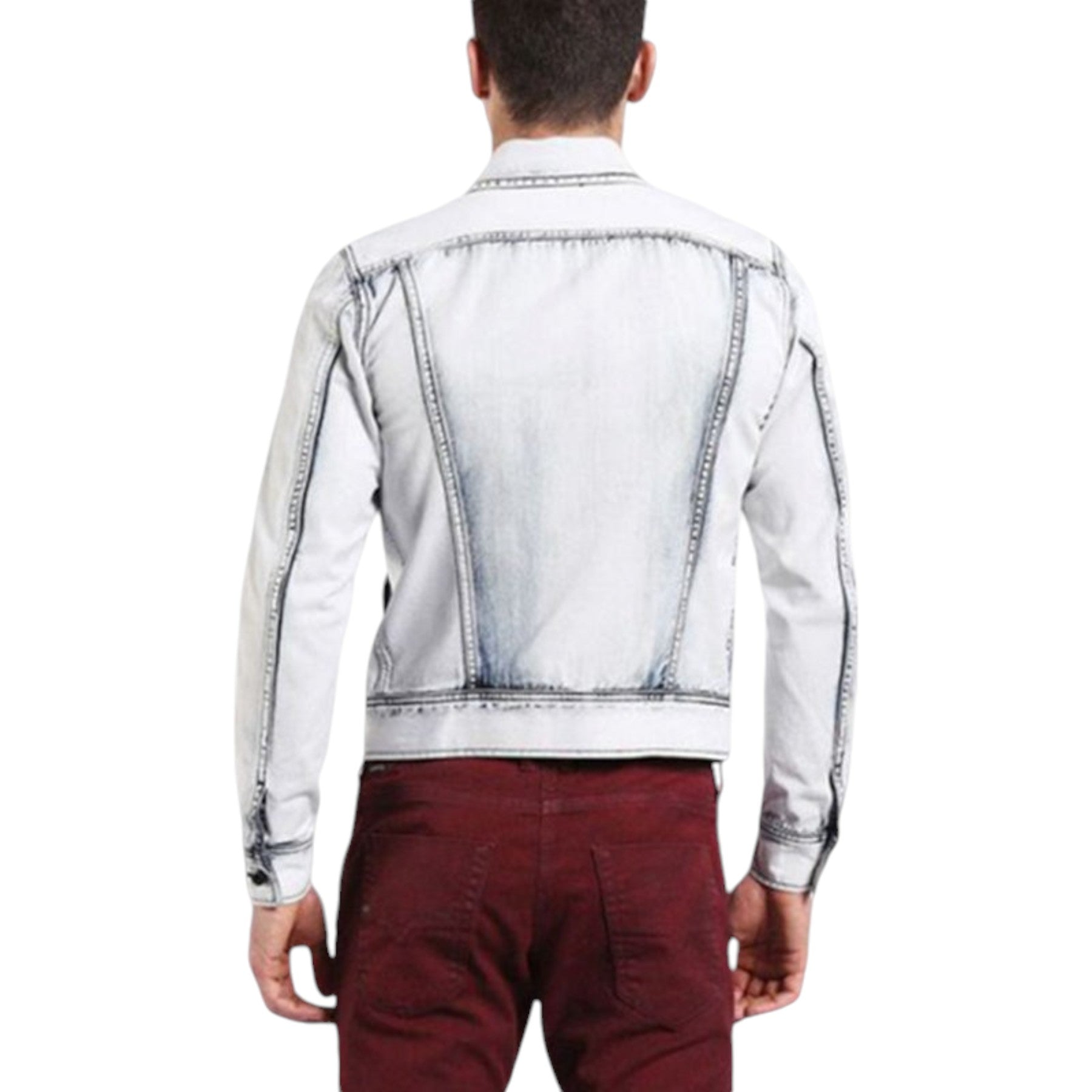 DIESEL D JAR 0JA0E DENIM Mens Denim Jacket Long Sleeve Cotton Summer Casual Coat