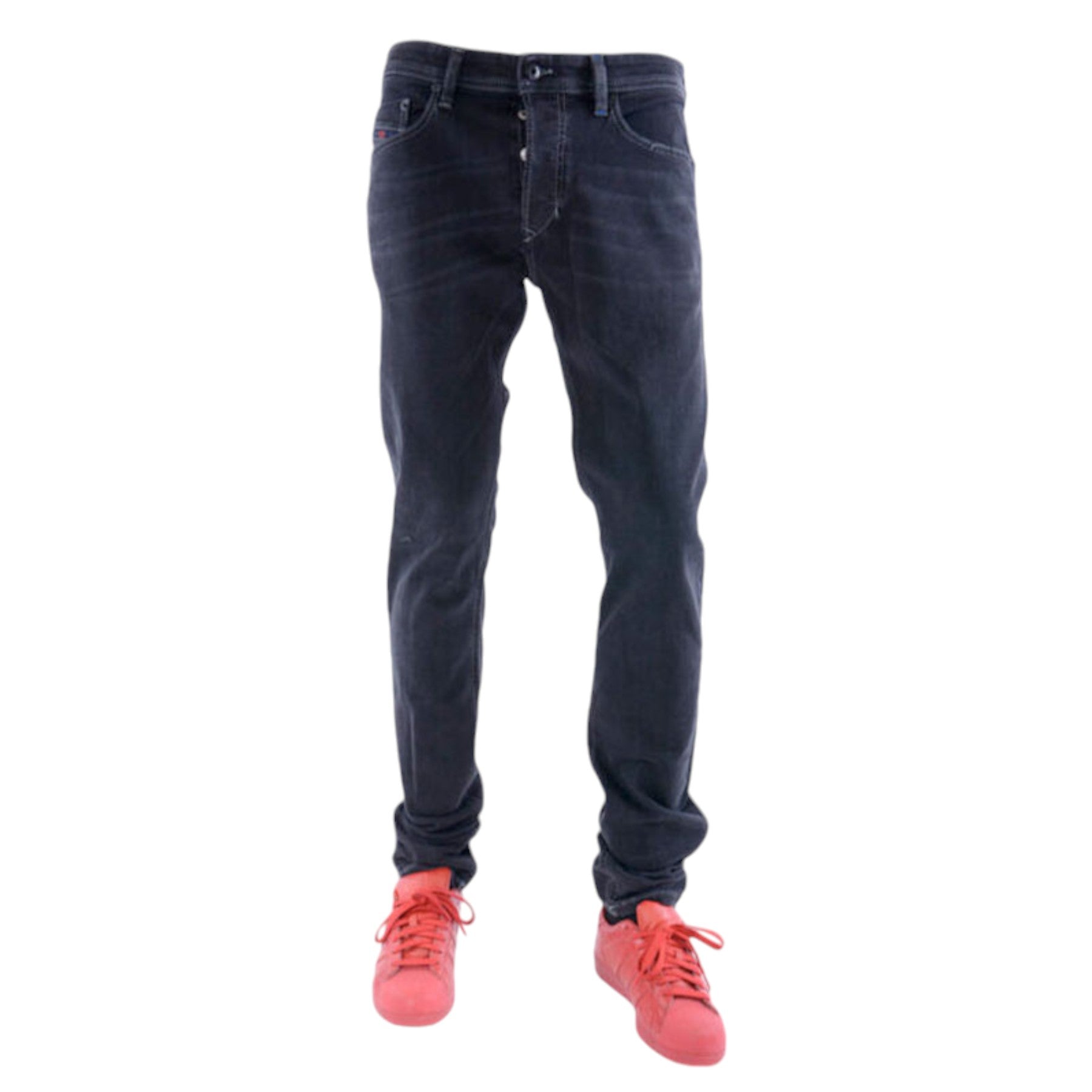 DIESEL TEPPHAR 084HQ Mens Denim Jeans Stretch Slim Fit Carrot Casual Jeans Pants