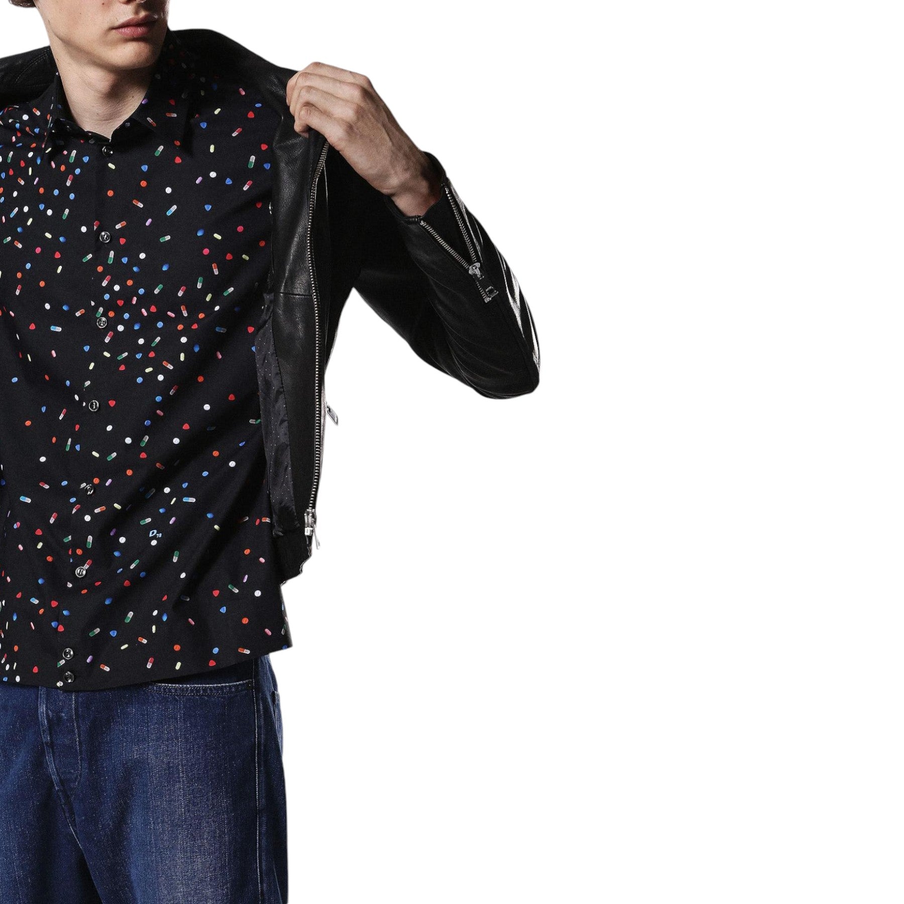 DIESEL S ART 0PAQJ Mens Shirt Short Sleeves Casual Summer Outwear Cotton Shirts