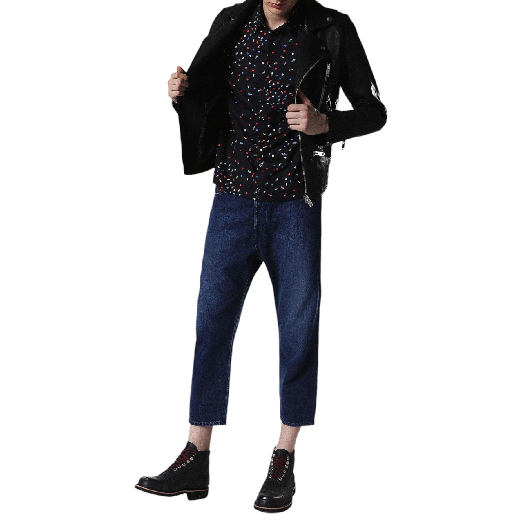 DIESEL S ART 0PAQJ Mens Shirt Short Sleeves Casual Summer Outwear Cotton Shirts