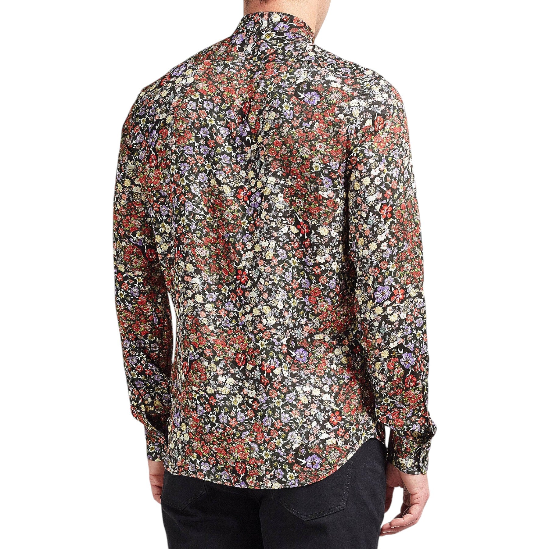 DIESEL S NICO 0QAPZ 900 Mens Shirt Long Sleeve Casual Summer Cotton floral Shirt
