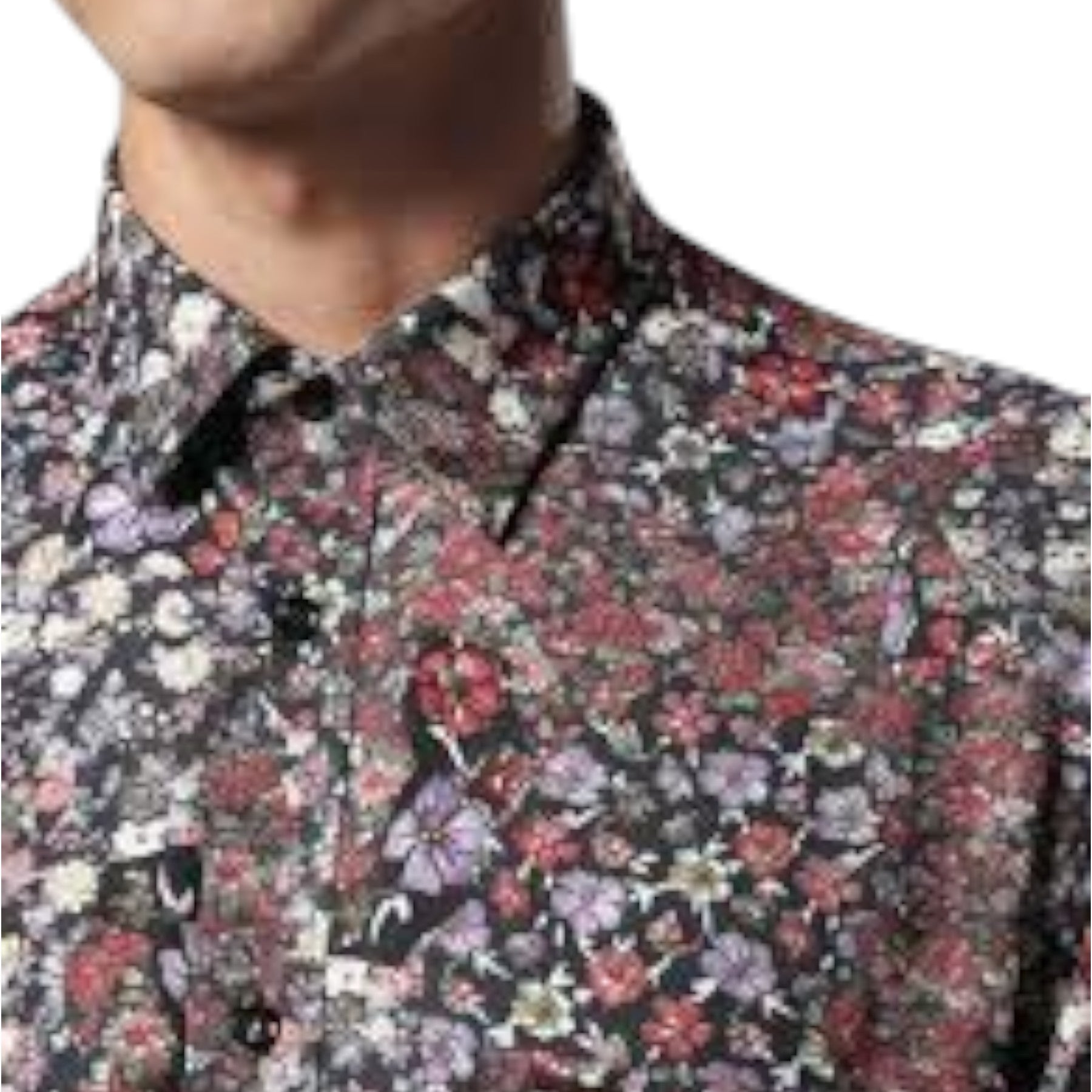 DIESEL S NICO 0QAPZ 900 Mens Shirt Long Sleeve Casual Summer Cotton floral Shirt