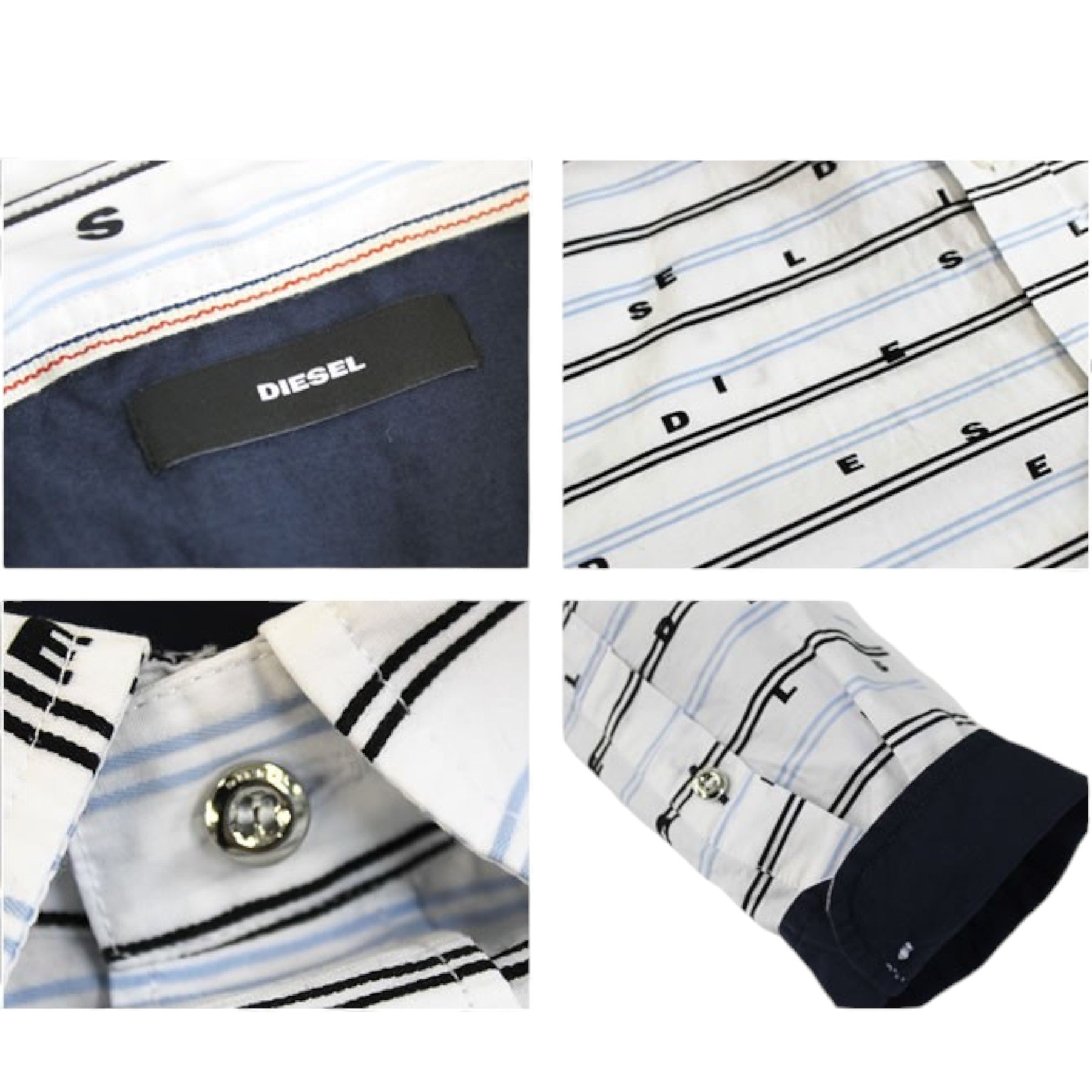 DIESEL S DECLINE 0NAKX 100 Mens Shirt Long Sleeves Casual Summer Cotton Shirts