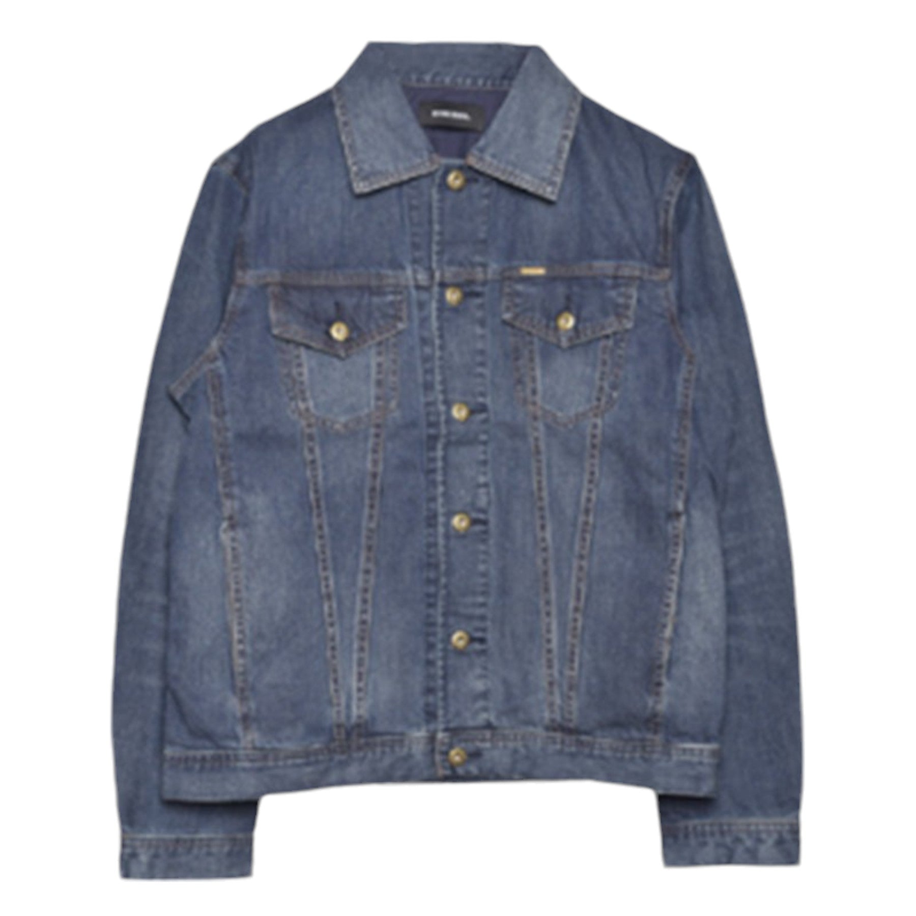 DIESEL NHILL 0IALA DENIM Mens Denim Jacket Casual Winter Vintage Slim Fit Coat