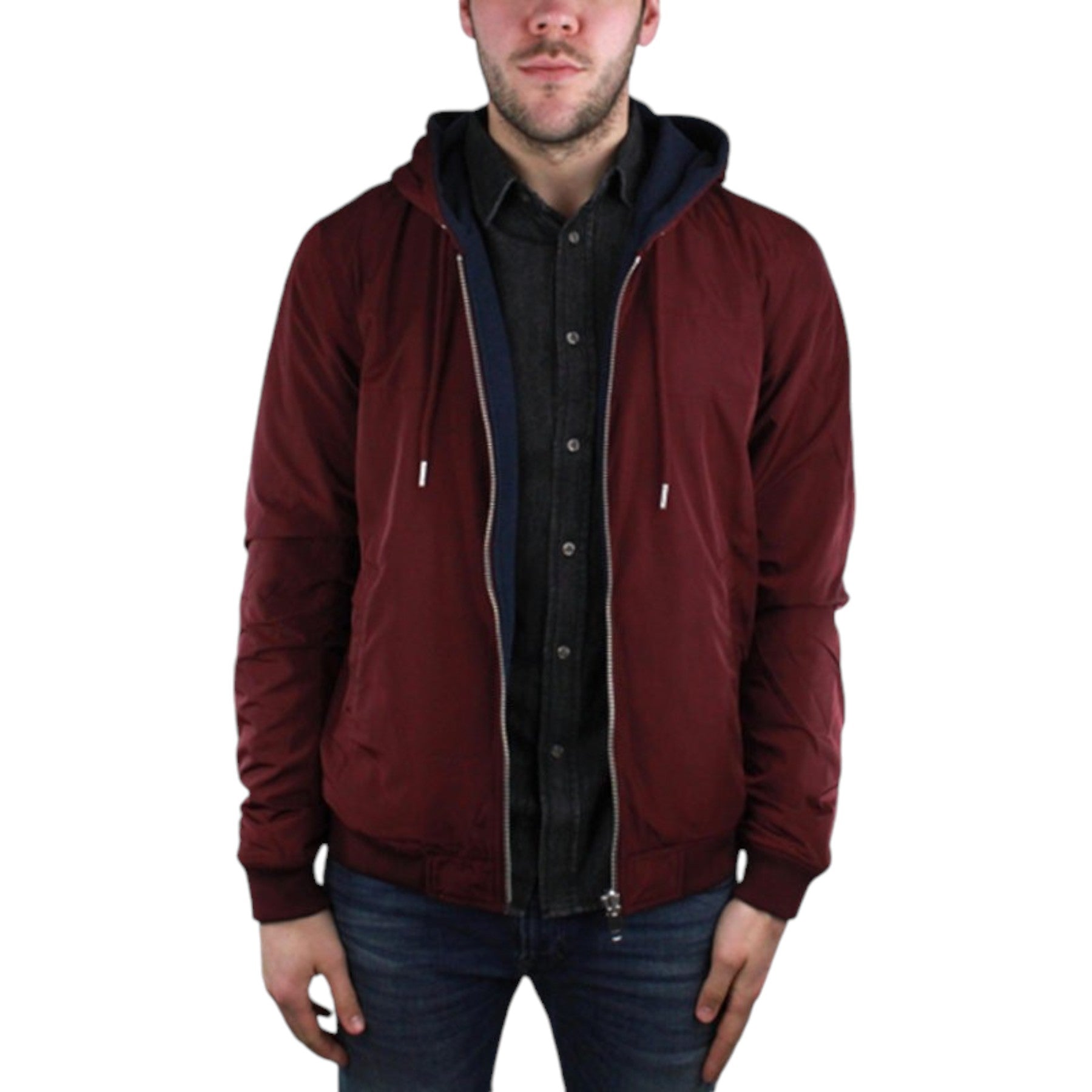 DIESEL J THRILLING 0KAGJ Mens Jacket Reversible Casual Winter Outwear Hood Coat