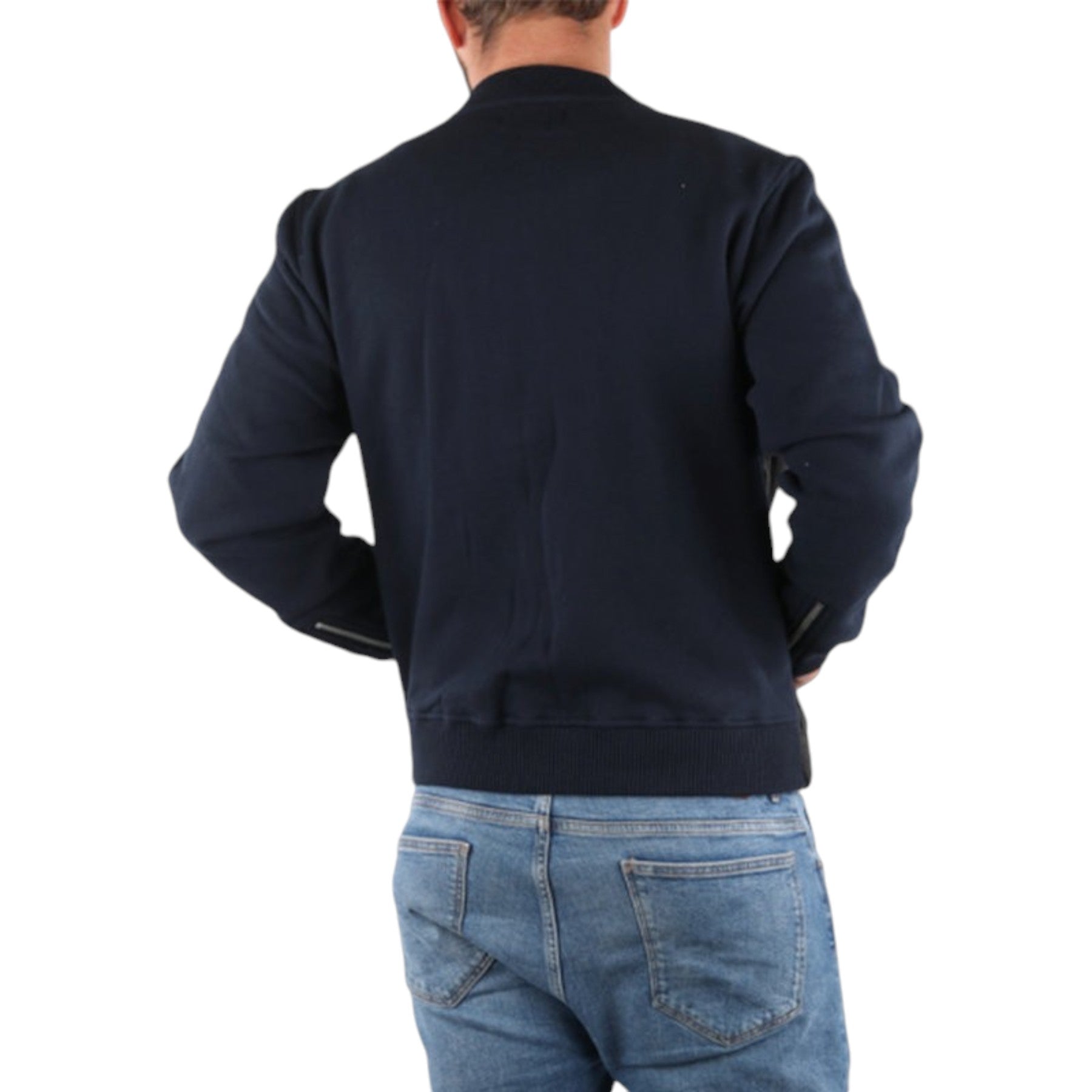 DIESEL S KINGS Mens Bomber Jacket Padded Casual Winter Outwear Black Fleece Coat