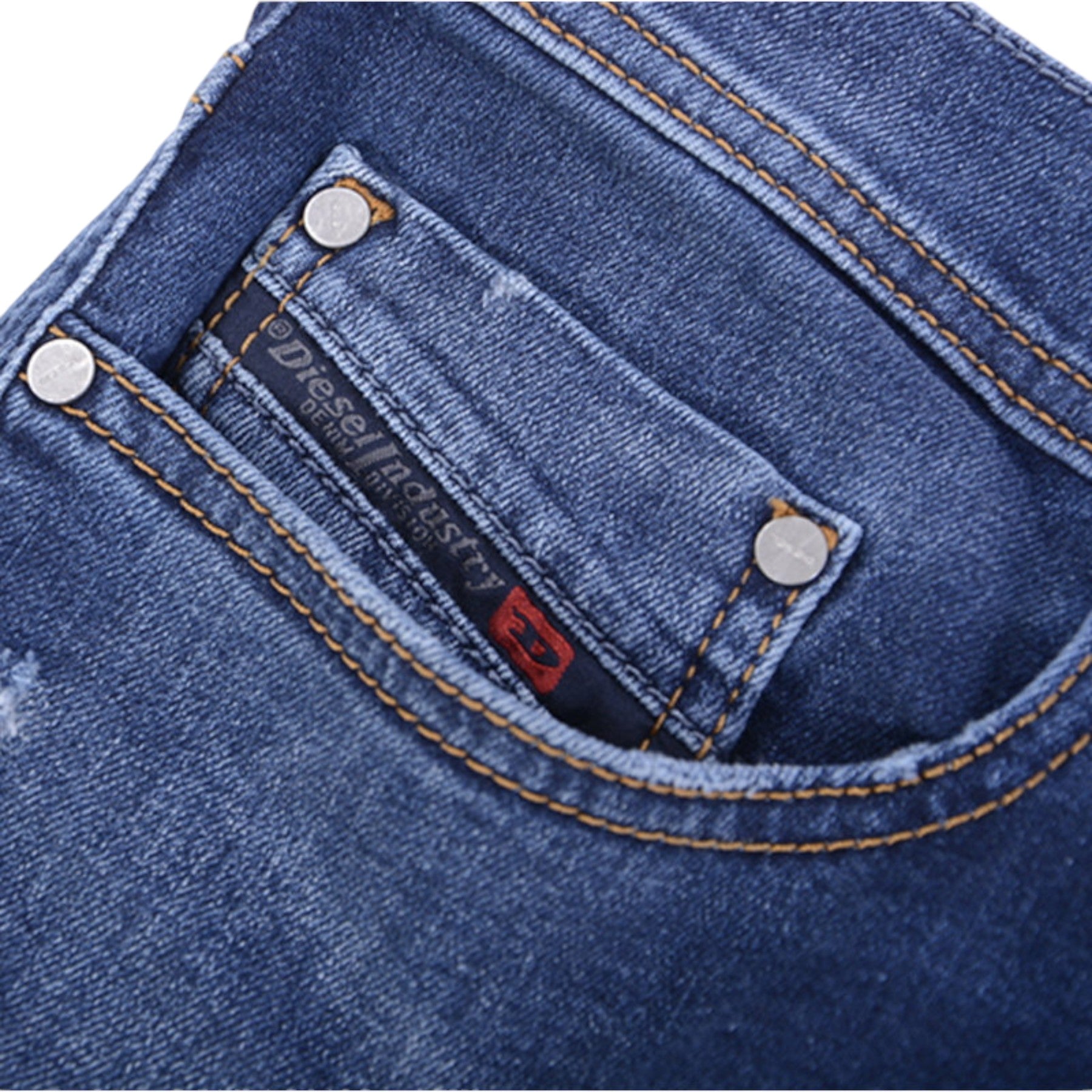 DIESEL TEPPHAR 0688A Mens Denim Jeans Distressed Stretch Plain Slim Fit Carrot