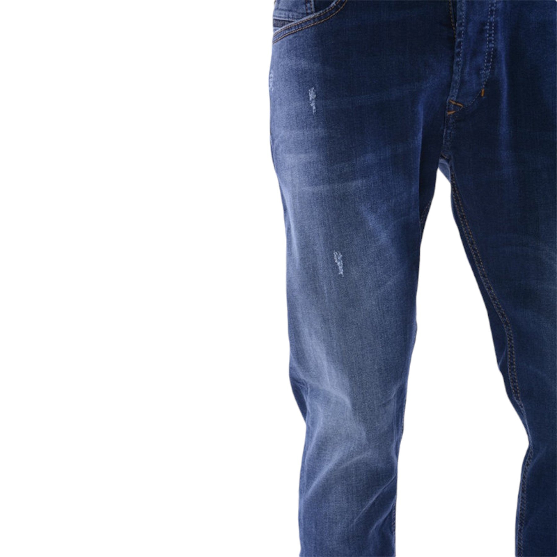 DIESEL TEPPHAR 0688A Mens Denim Jeans Distressed Stretch Plain Slim Fit Carrot