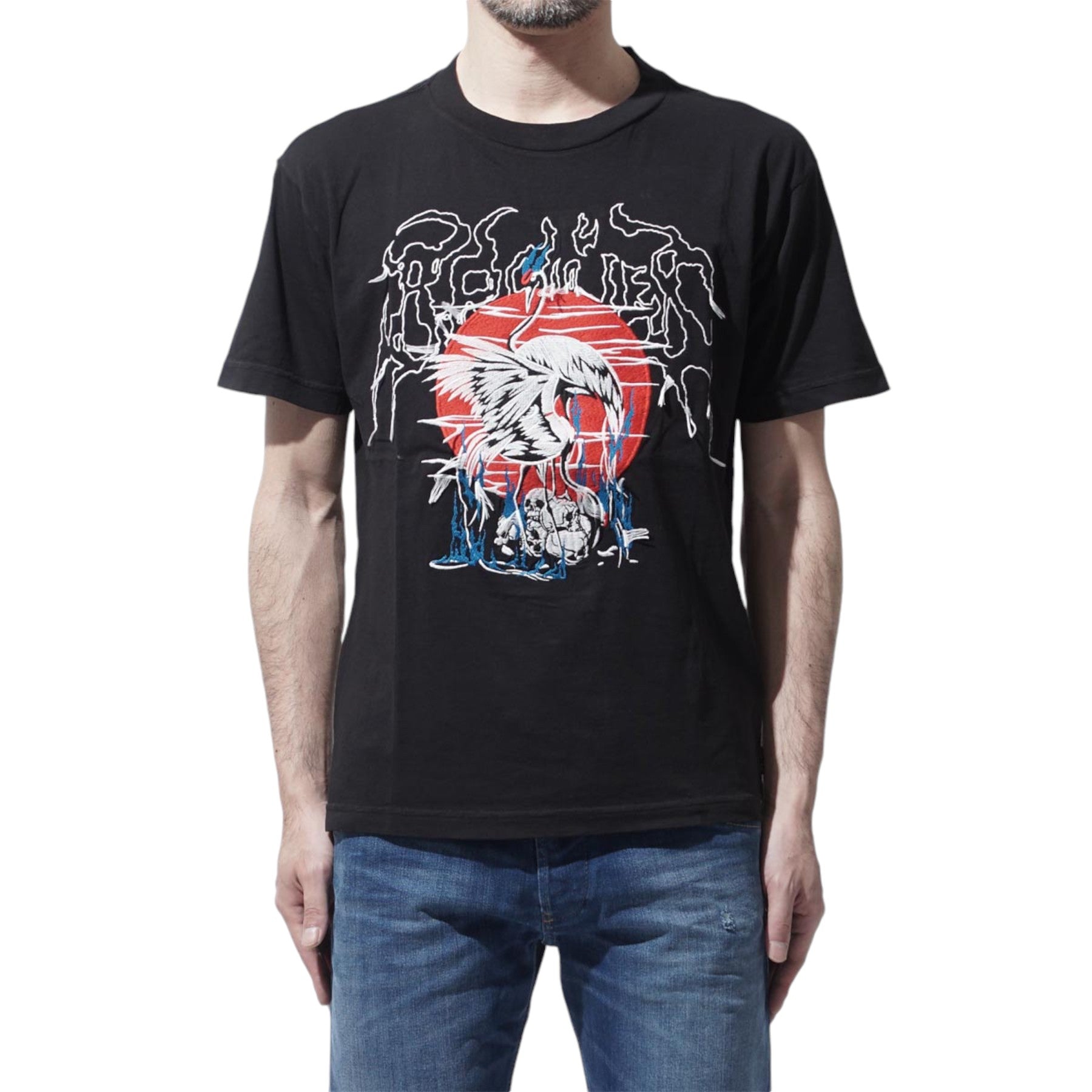 DIESEL T WALLACE SG Mens T Shirt Short Sleeves Crew Neck Casual Summer Black Tee