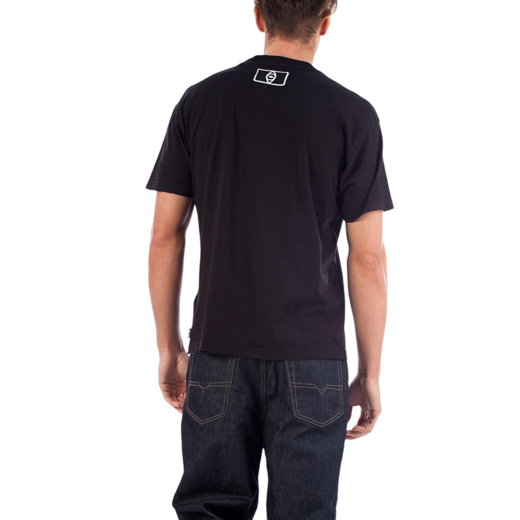 DIESEL T WALLACE SG Mens T Shirt Short Sleeves Crew Neck Casual Summer Black Tee