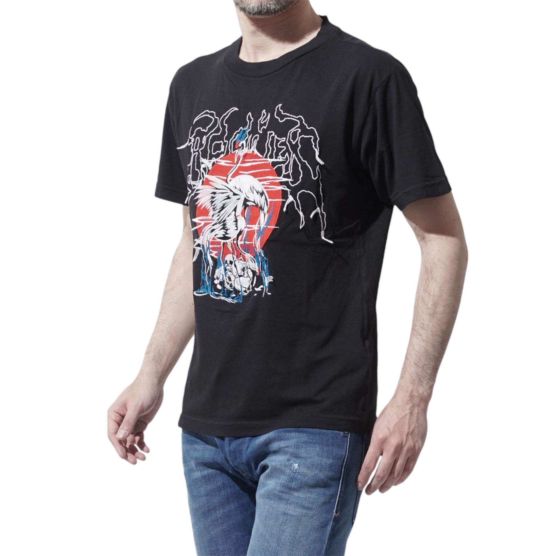 DIESEL T WALLACE SG Mens T Shirt Short Sleeves Crew Neck Casual Summer Black Tee