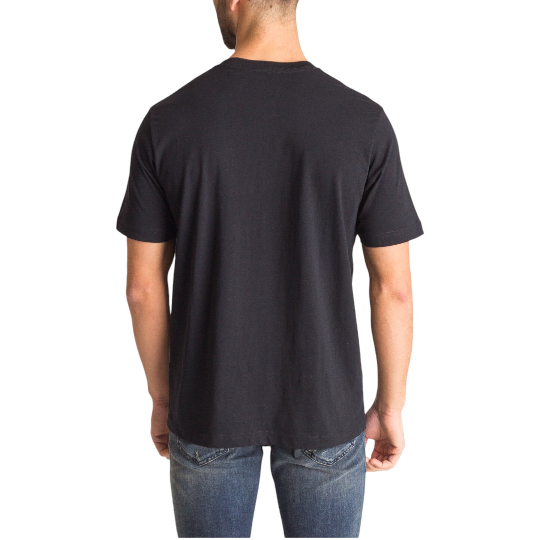 DIESEL T JUST ZG Mens T Shirt Regular Fit Short Sleeves Summer Black Cotton Tee