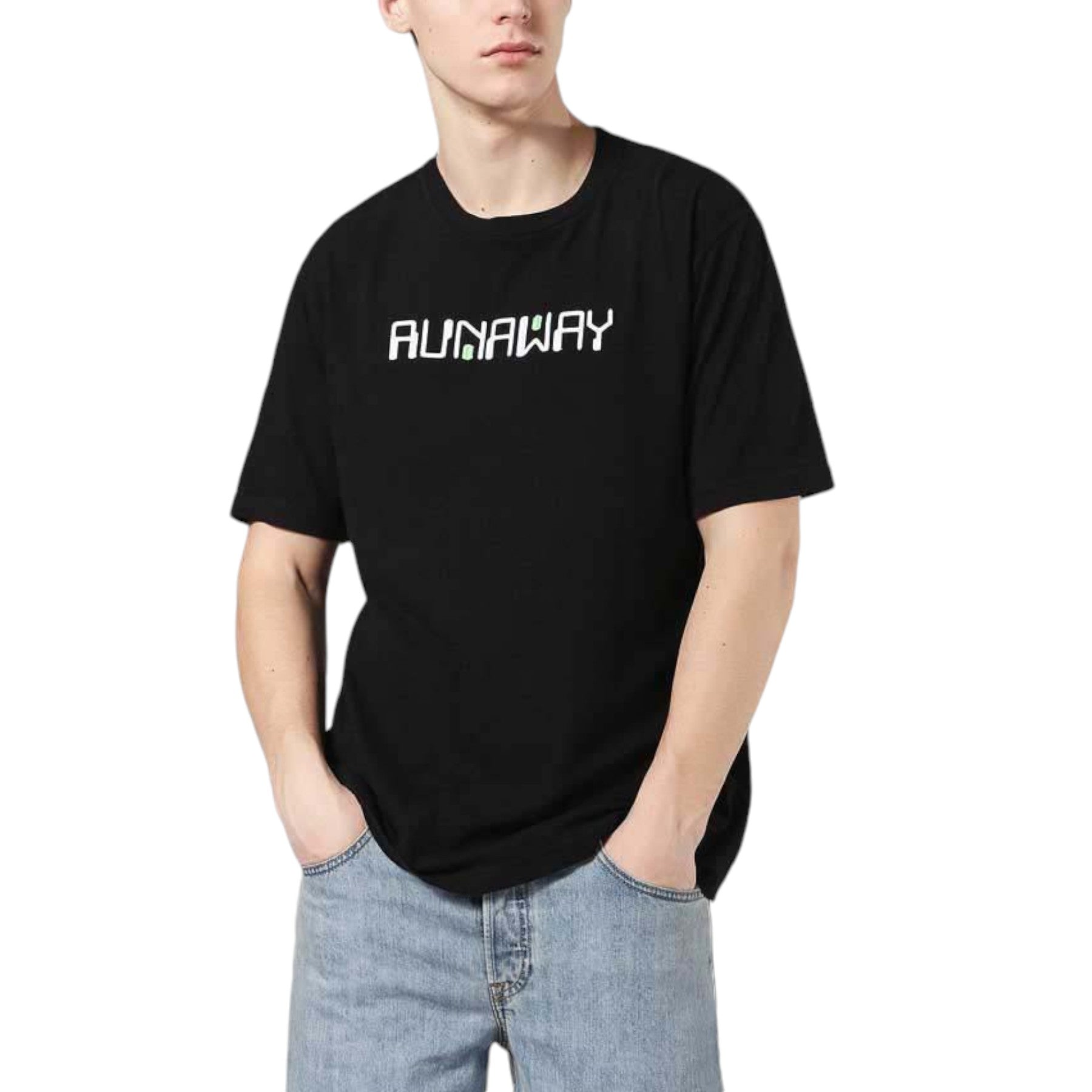 DIESEL T JUST ZD 0SAYP 900 Mens T-shirt Graphic Print Crew Neck Summer Black Tee