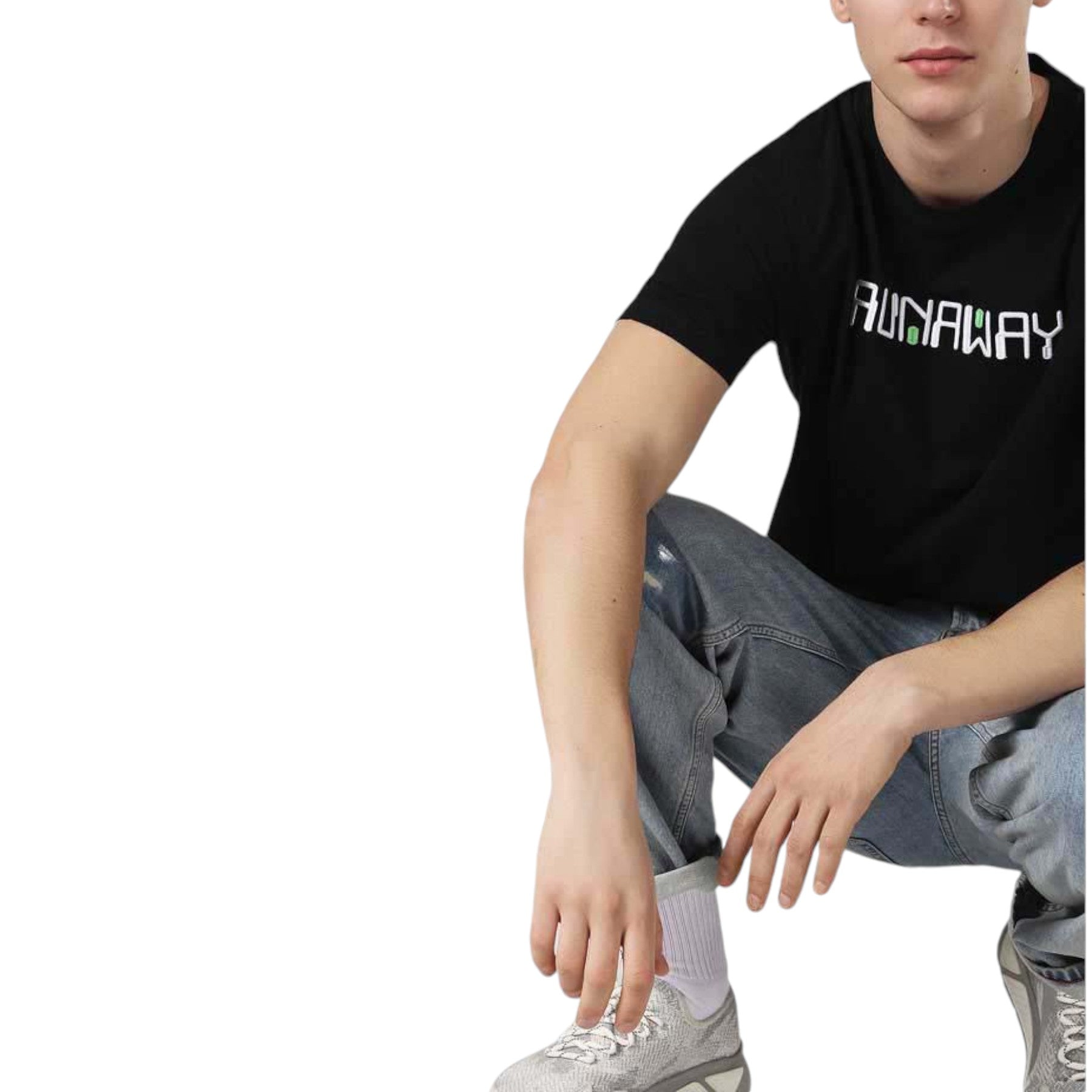 DIESEL T JUST ZD 0SAYP 900 Mens T-shirt Graphic Print Crew Neck Summer Black Tee