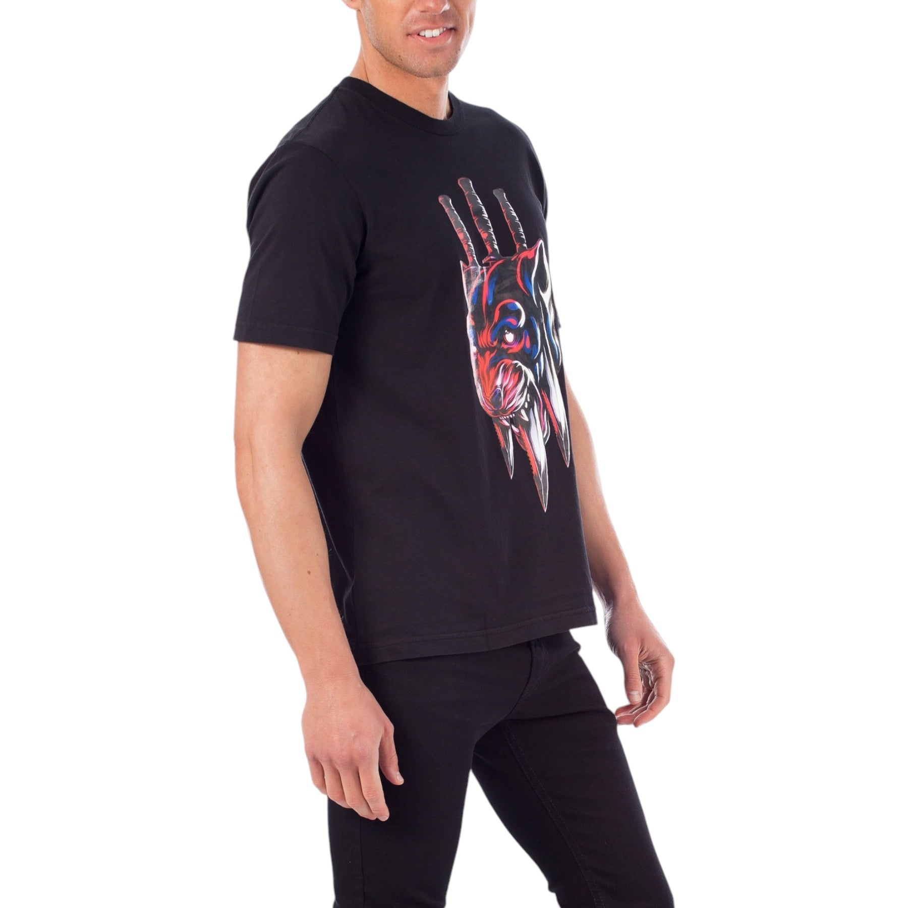 DIESEL T JUST ZE Mens T-shirt Crew Neck Graphic Print Casual Summer Cotton Tee