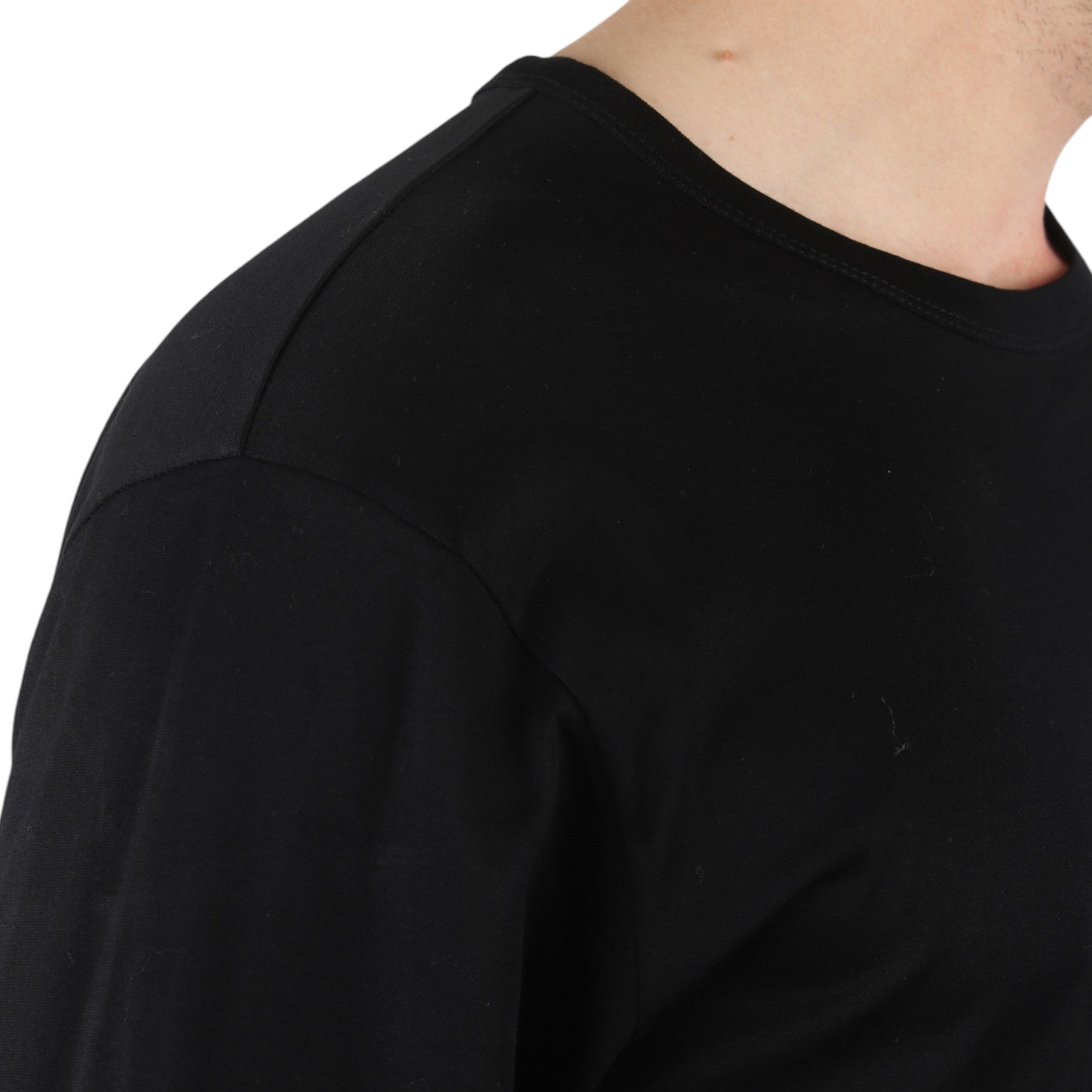 DIESEL T JOSES 0IAOU Mens T Shirt Long Sleeves Crew Neck Summer Casual Black Tee