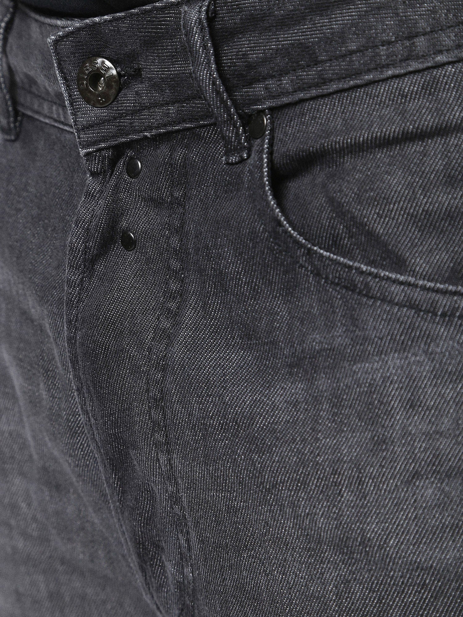 DIESEL D NARROT 0AANN Mens Denim Chinos 2 tone Jeans Regular Fit Lyocell Grey