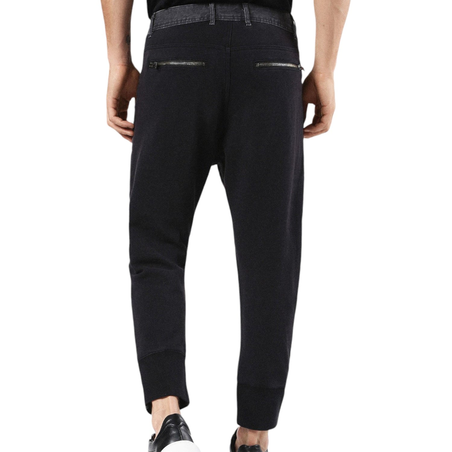 DIESEL D NARROT 0AANN Mens Denim Chinos 2 tone Jeans Regular Fit Lyocell Grey