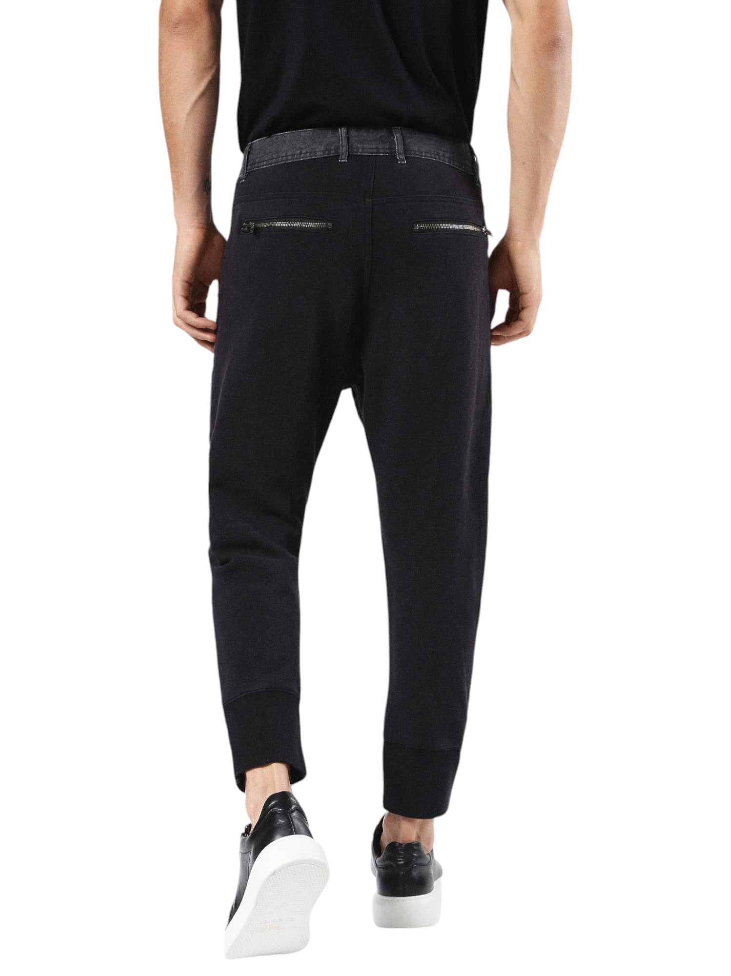 DIESEL D NARROT 0AANN Mens Denim Chinos 2 tone Jeans Regular Fit Lyocell Grey