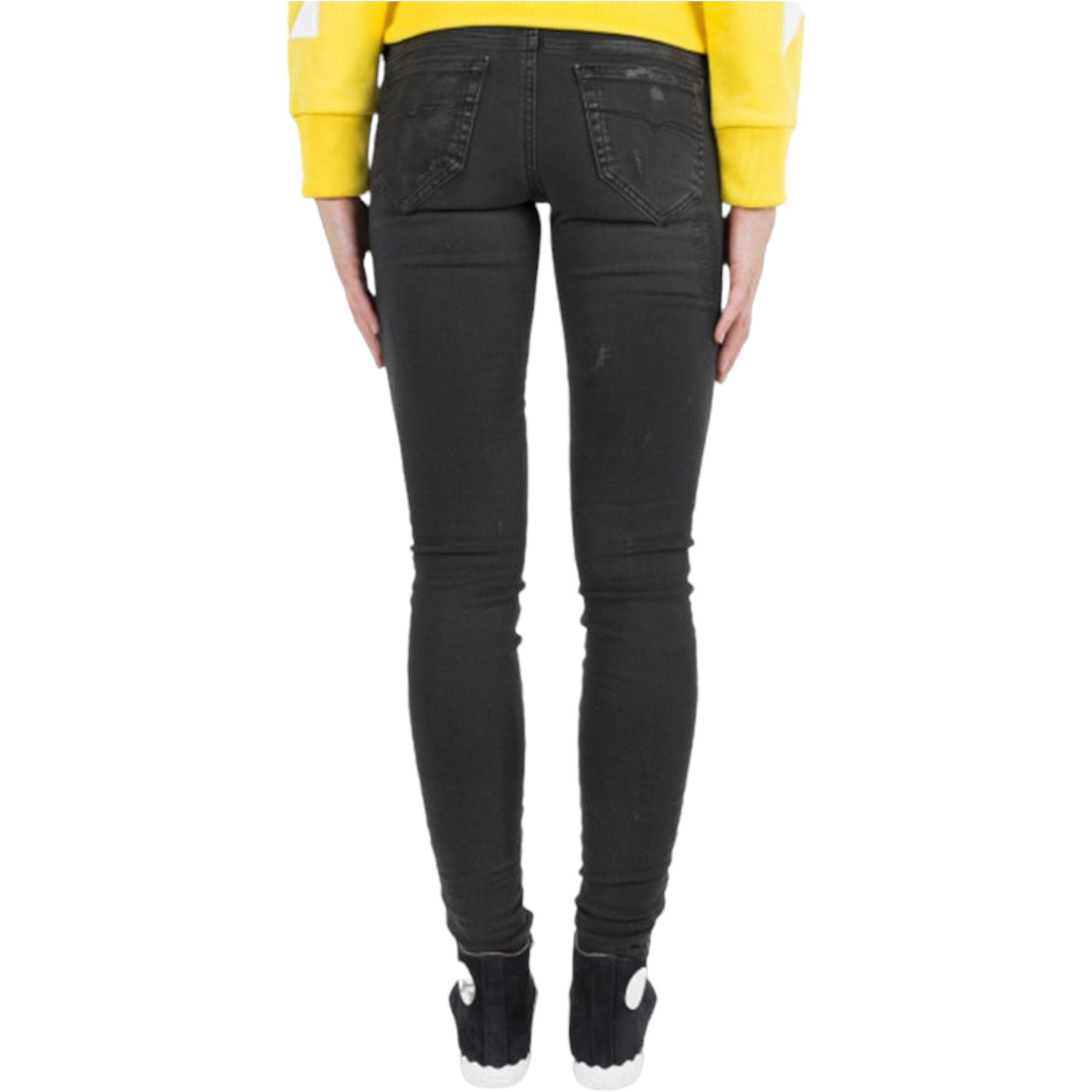 DIESEL SKINZEE LOW 0857J Womens Jeans Slim Fit DNA Casual Distressed Denim Pants