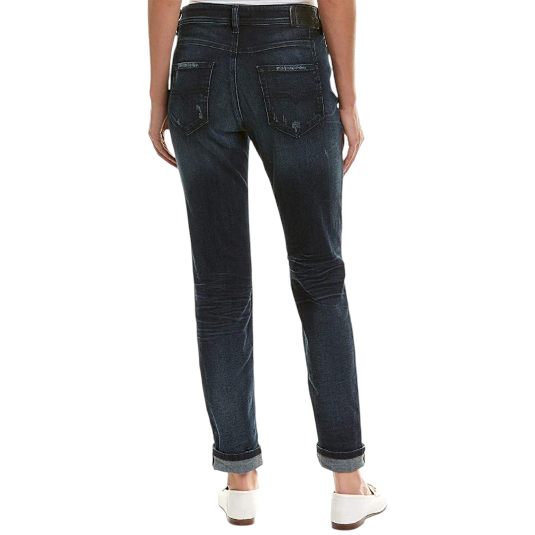 DIESEL Womens Denim Jeans REEN 0844T Distress Regular Fit Straight Leg DNA Jeans