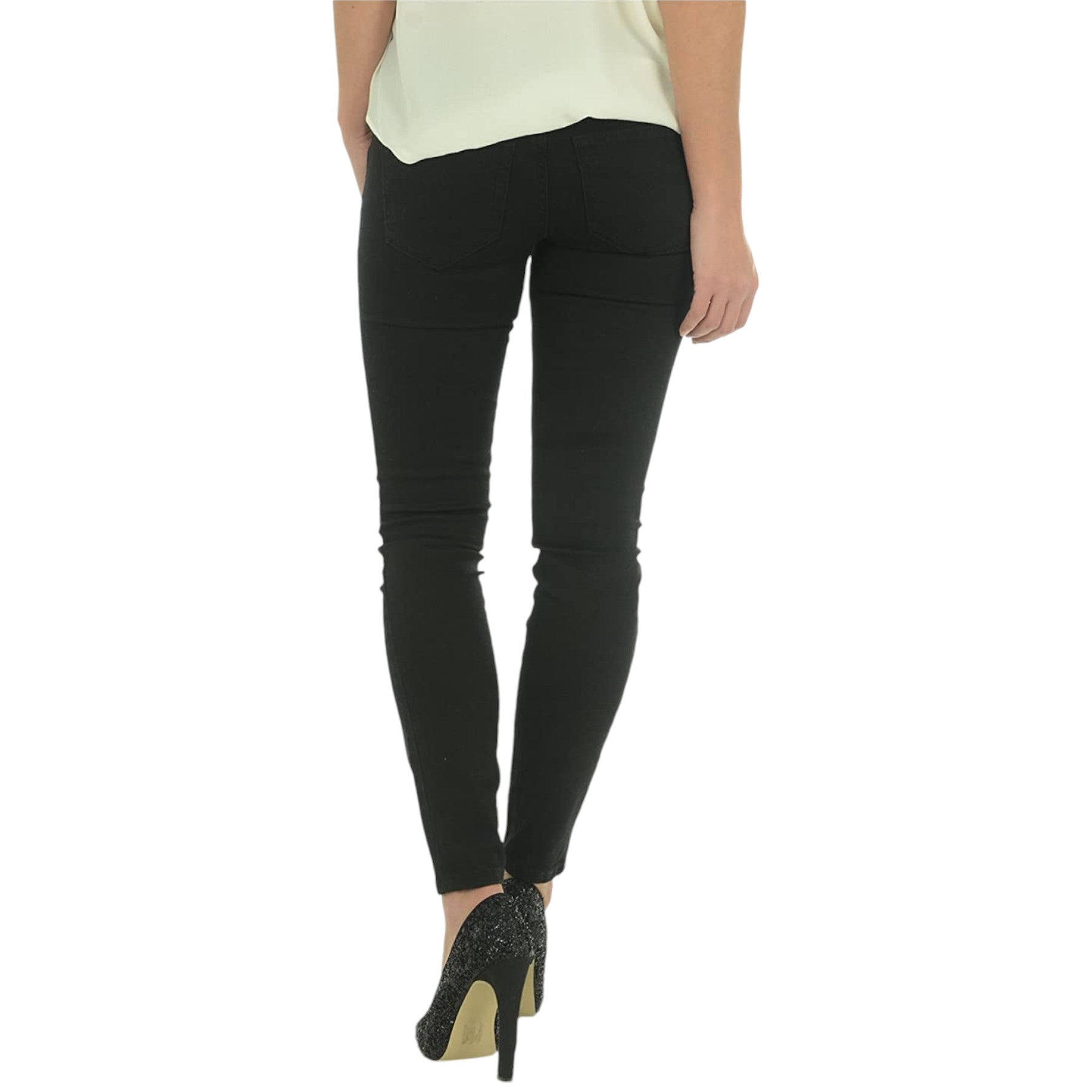 DIESEL GRUPEE-ANKLE 0R84A Womens Denim Jeans Super Slim Skinny Black Zip Fly