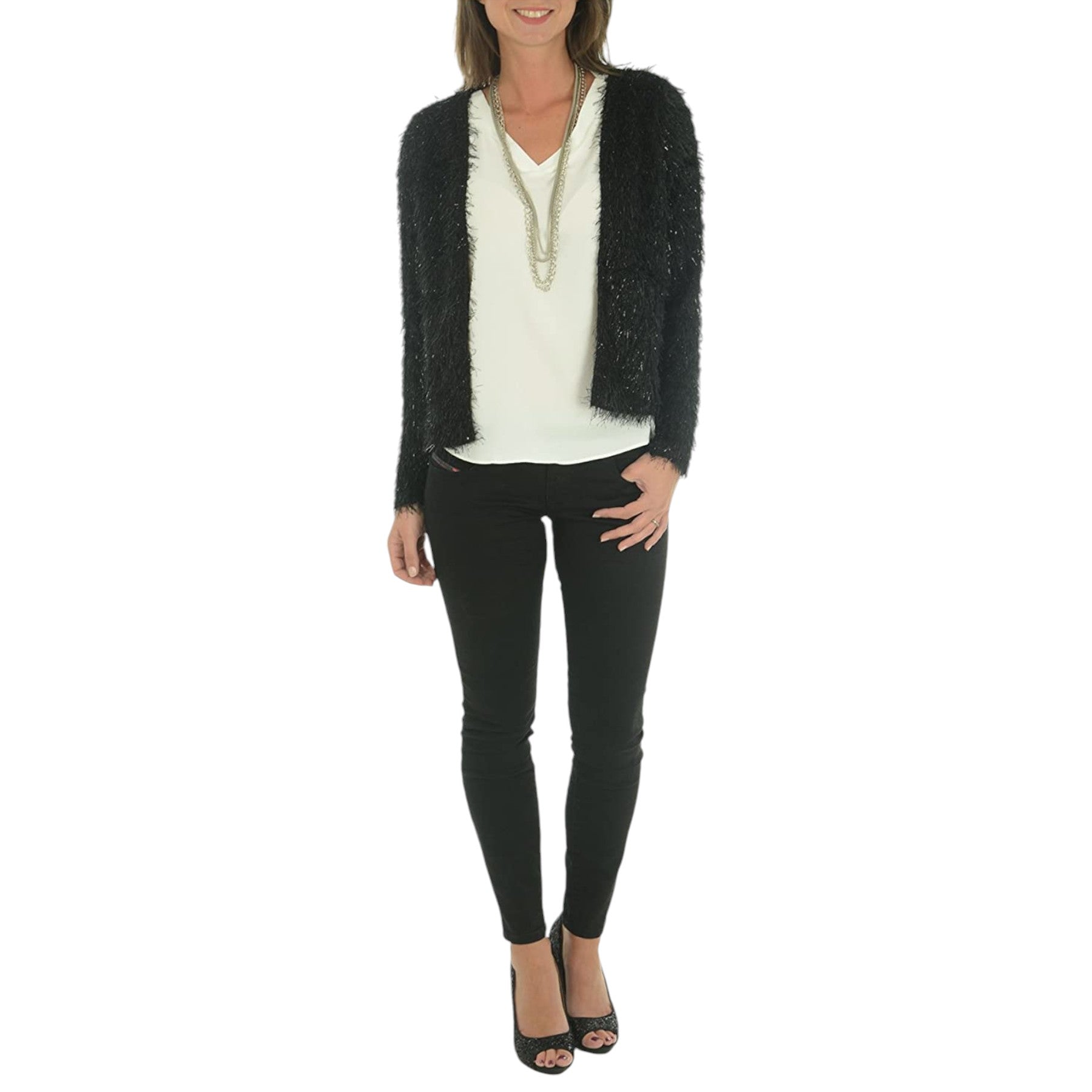 DIESEL GRUPEE-ANKLE 0R84A Womens Denim Jeans Super Slim Skinny Black Zip Fly