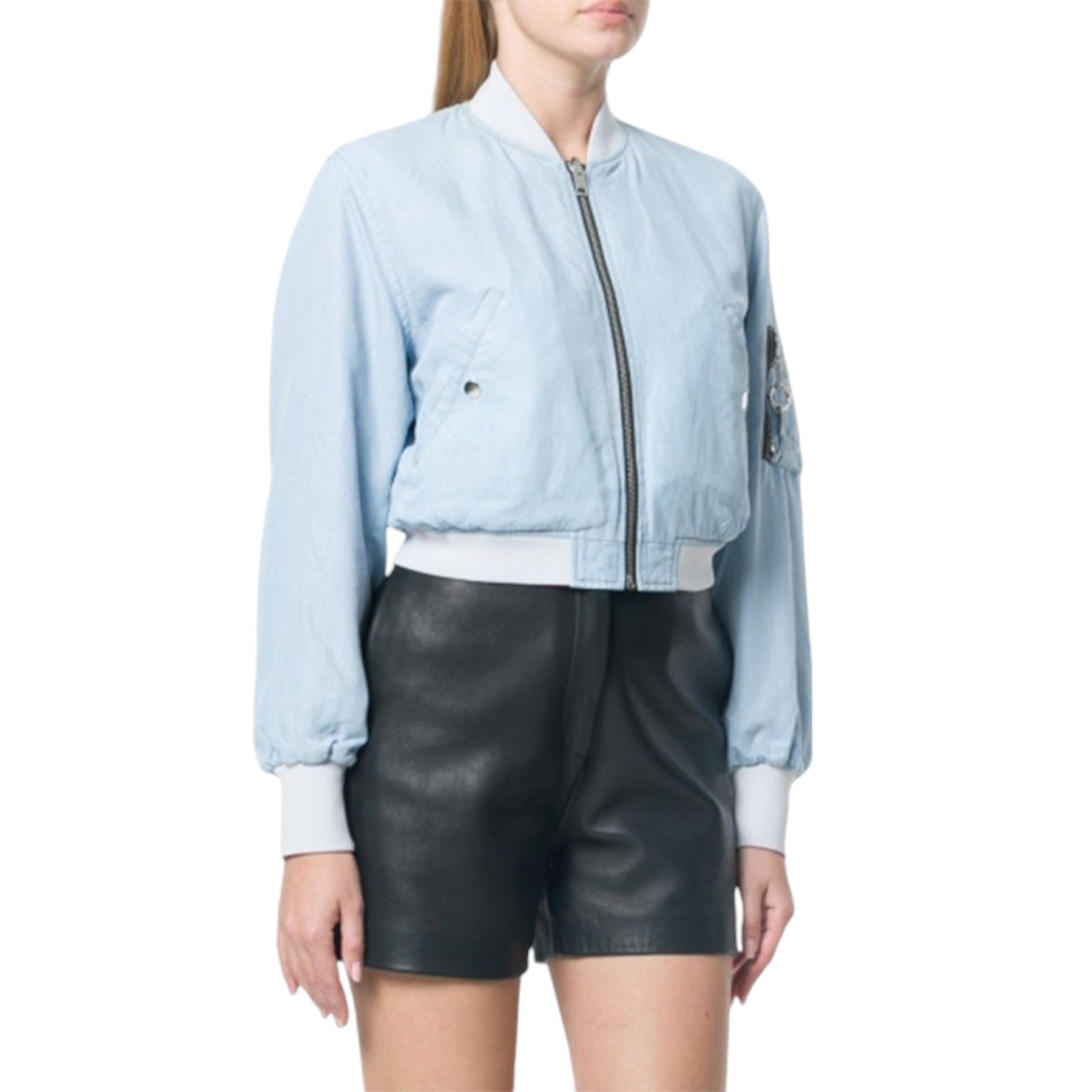 DIESEL DE BRUCE Womens Bomber Jacket Quilted Winter Outwear Reversible Coat New