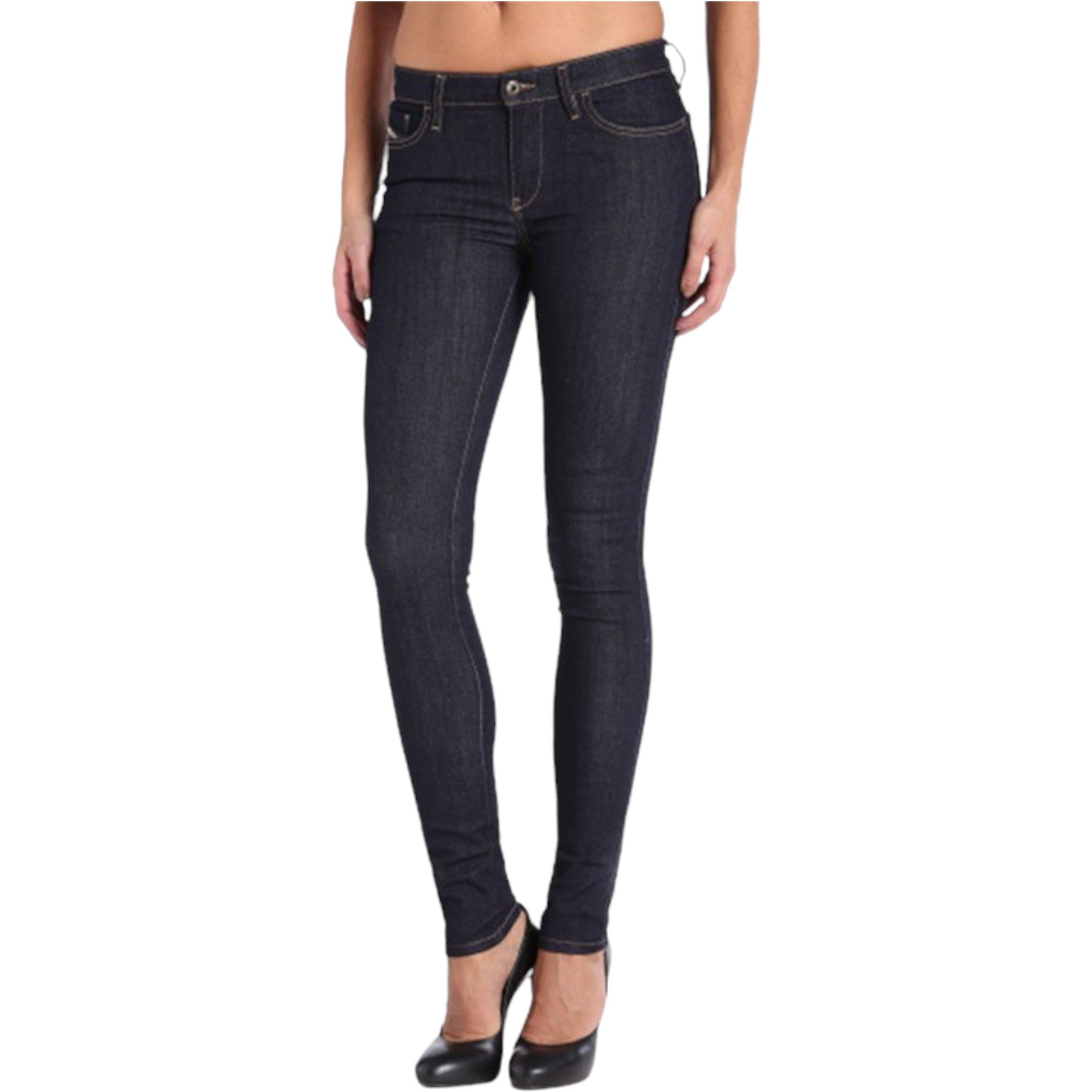 DIESEL SKINZEE 0813C Womens Denim Jeans Super Slim Skinny Blue Casual Pant New