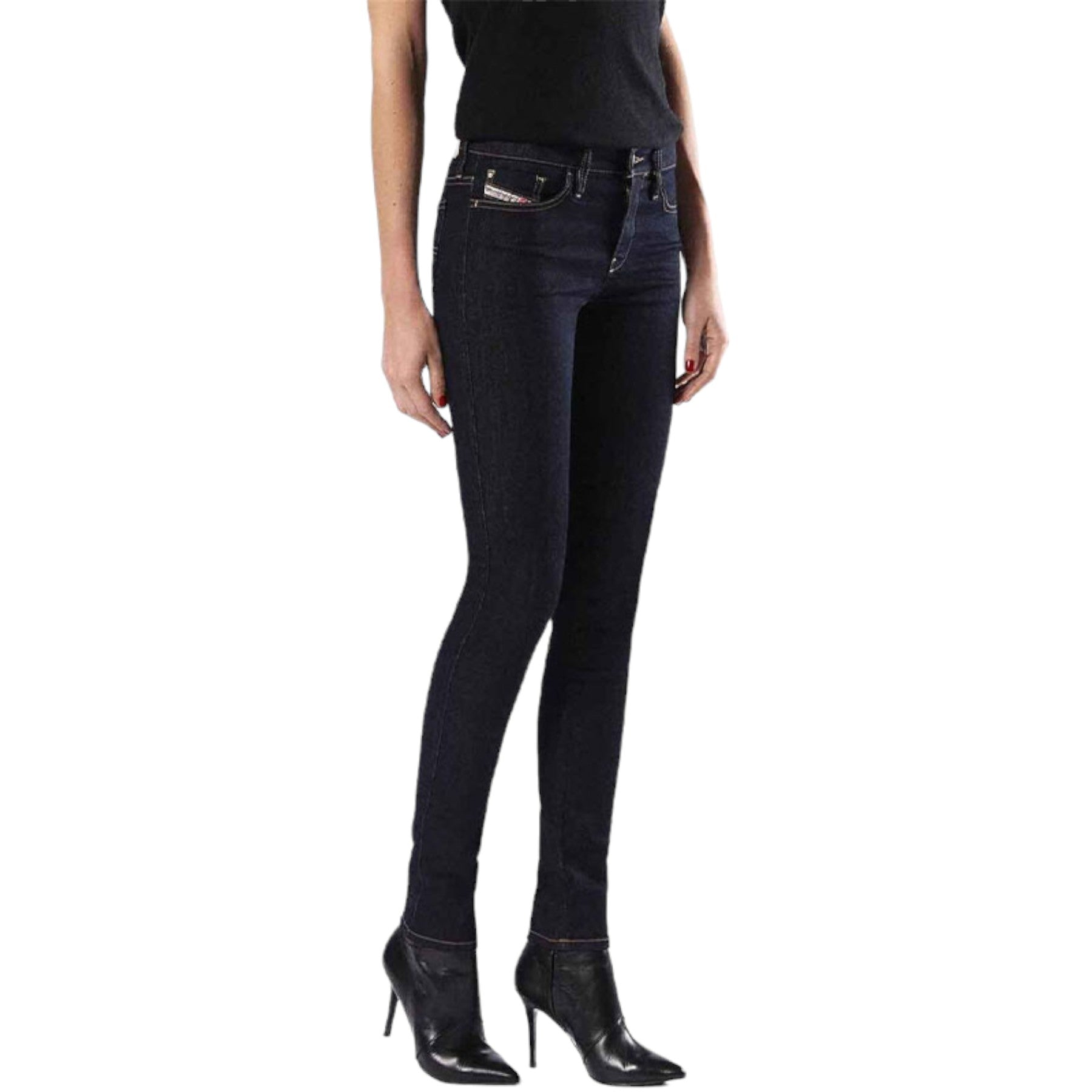 DIESEL SKINZEE 0813C Womens Denim Jeans Super Slim Skinny Blue Casual Pant New