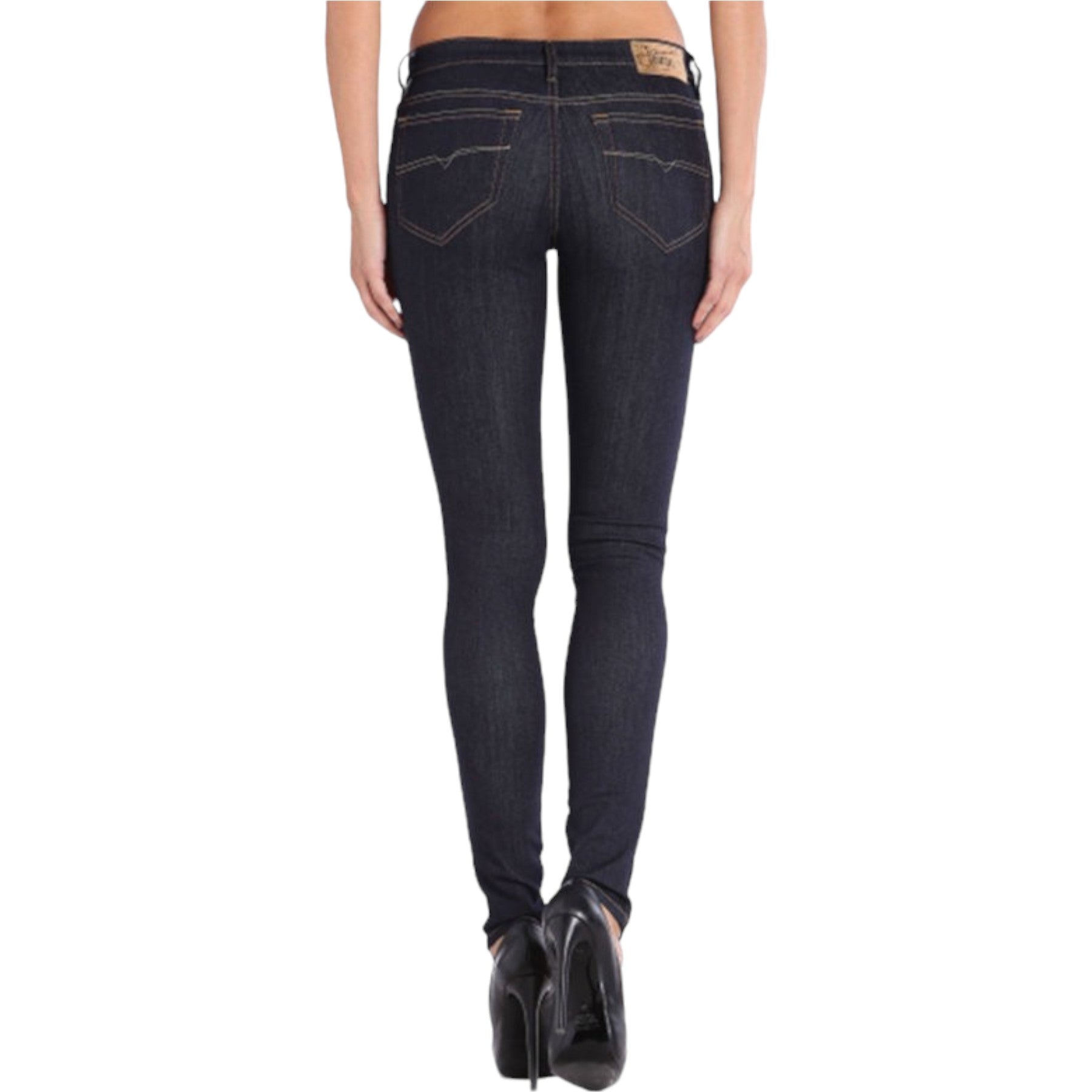 DIESEL SKINZEE 0813C Womens Denim Jeans Super Slim Skinny Blue Casual Pant New