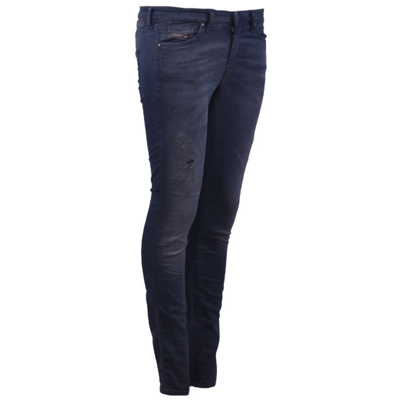 DIESEL DORIS NE 0669Q Womens Denim Jeans Slim Fit Distressed Sweat Jogg Pants