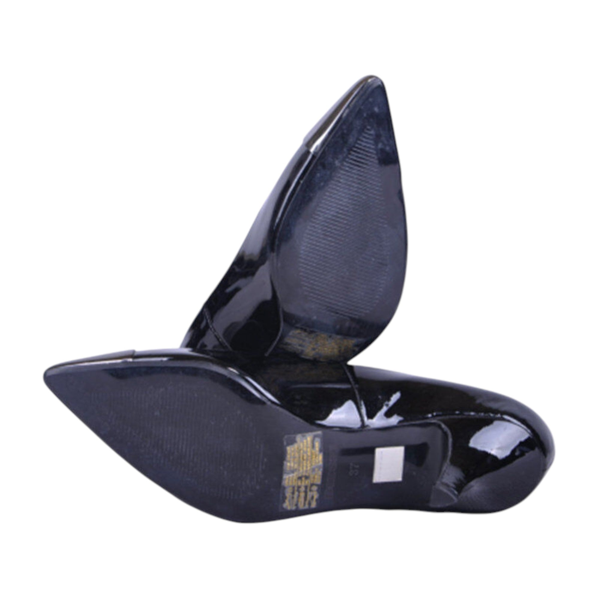 DIESEL Womens Heels Leather Pointed Toe Black Party Mid High Pump Shoes RP-£170