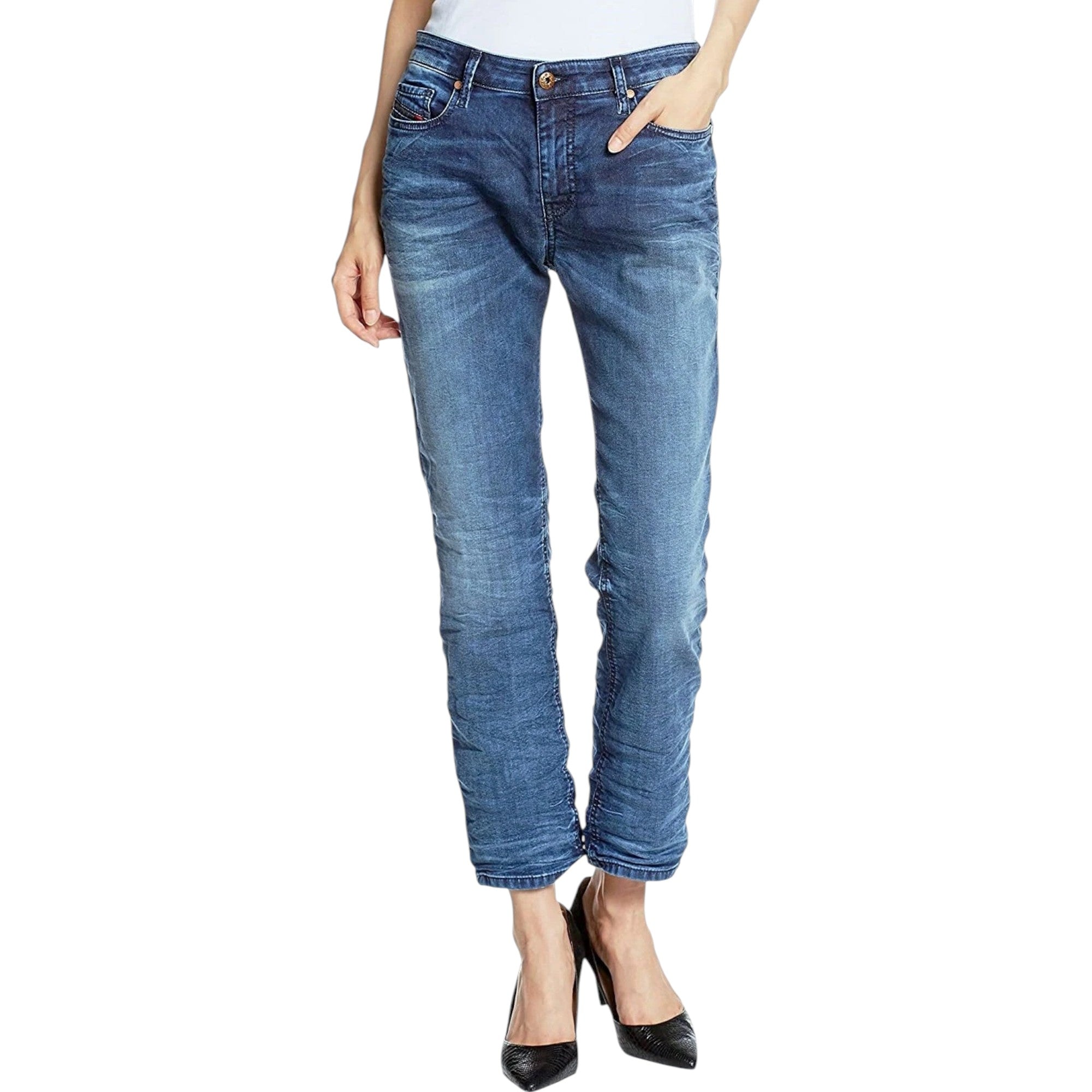 DIESEL RIZZO NE 0674Z Womens Jeans Stretch Casual Trouser Denim Sweat Jogg Pants