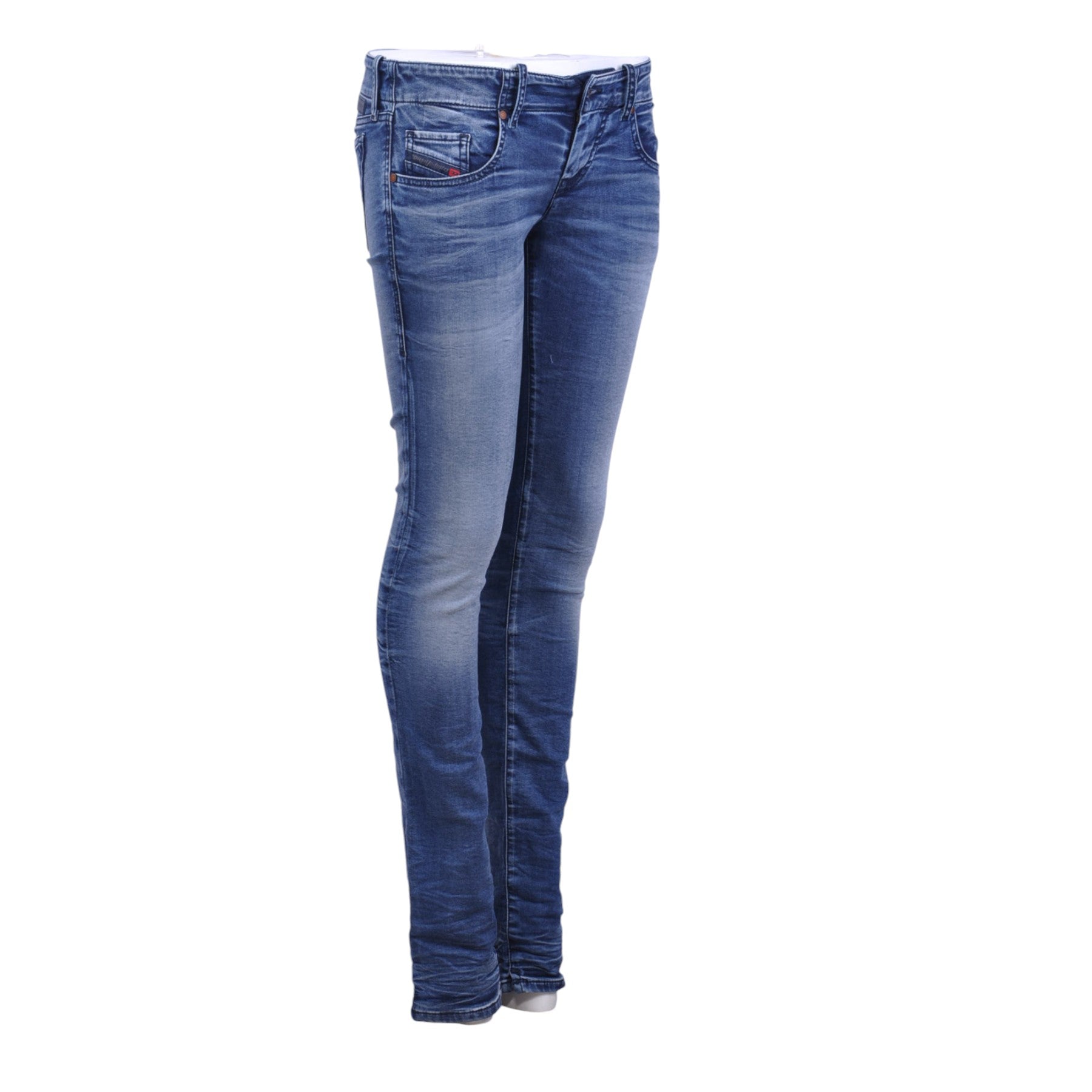 DIESEL GRUPEE NE 0674Z Womens Jeans Stretch Blue Trousers Denim Sweat Jogg Pants