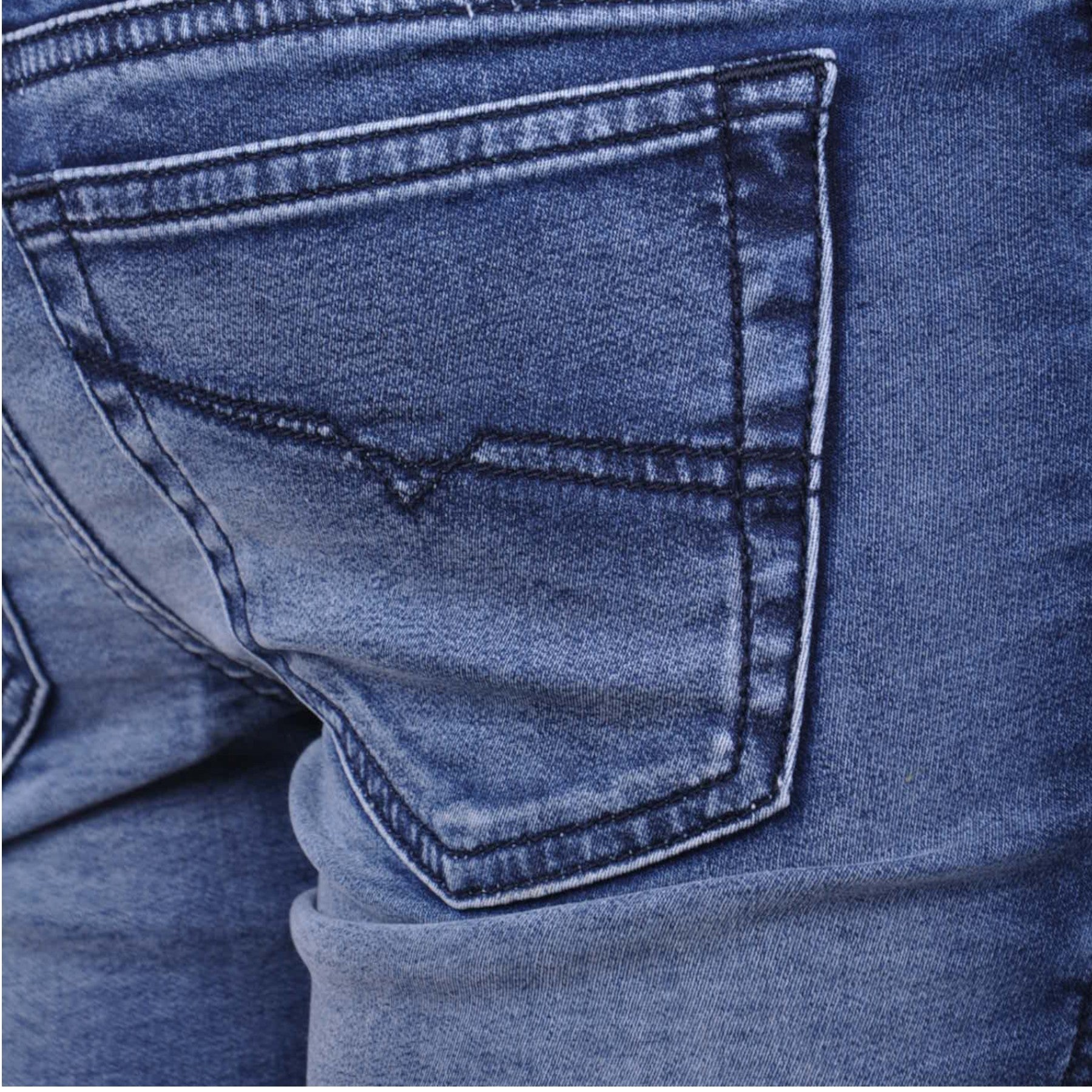 DIESEL GRUPEE NE 0674Z Womens Jeans Stretch Blue Trousers Denim Sweat Jogg Pants