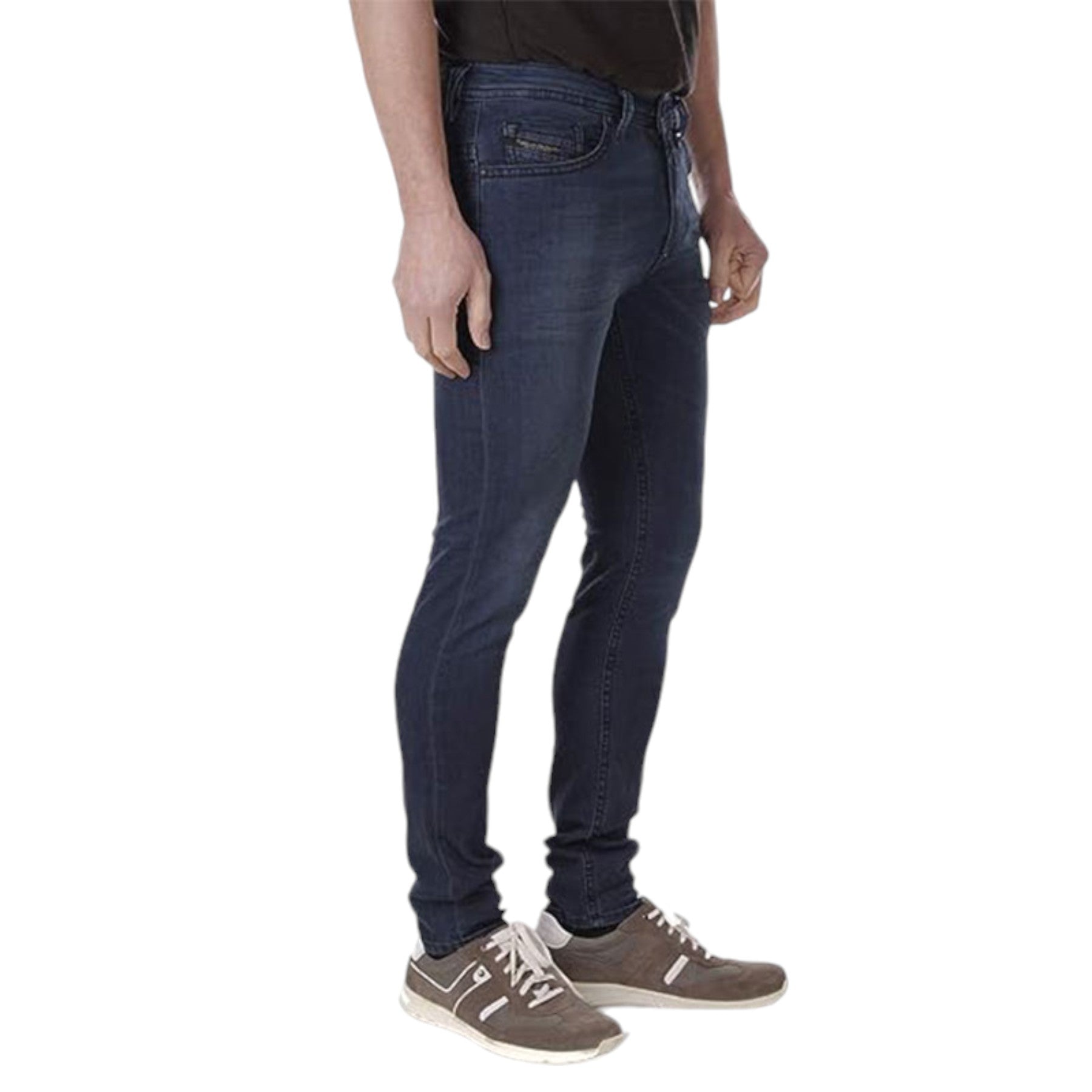 DIESEL THOMMER 0686A Mens Denim Jeans Stretch Slim Fit Skinny Casual Blue Pants