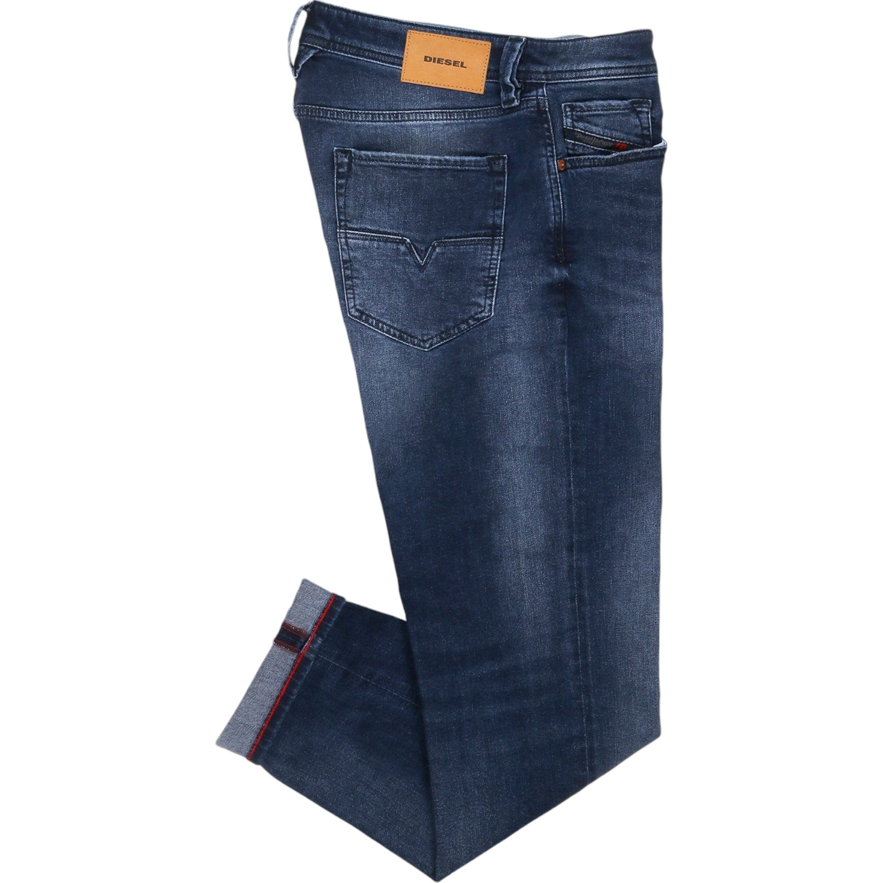 DIESEL LARKEE BEEX 084NS Mens Denim Jeans Regular Slim Tapered Faded Pants